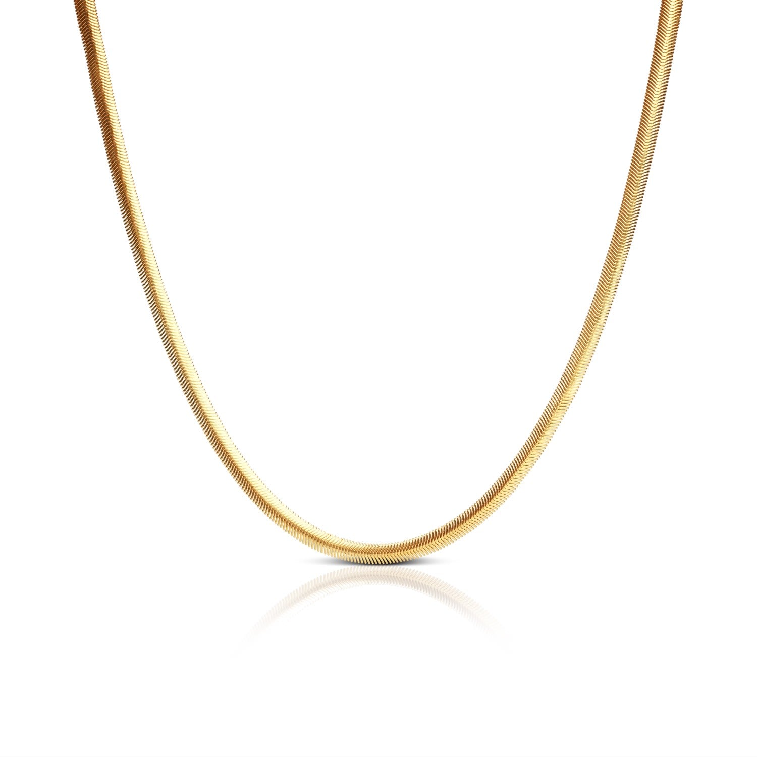 Flat Snake 6.2Mm Necklace – Gold Vermeil