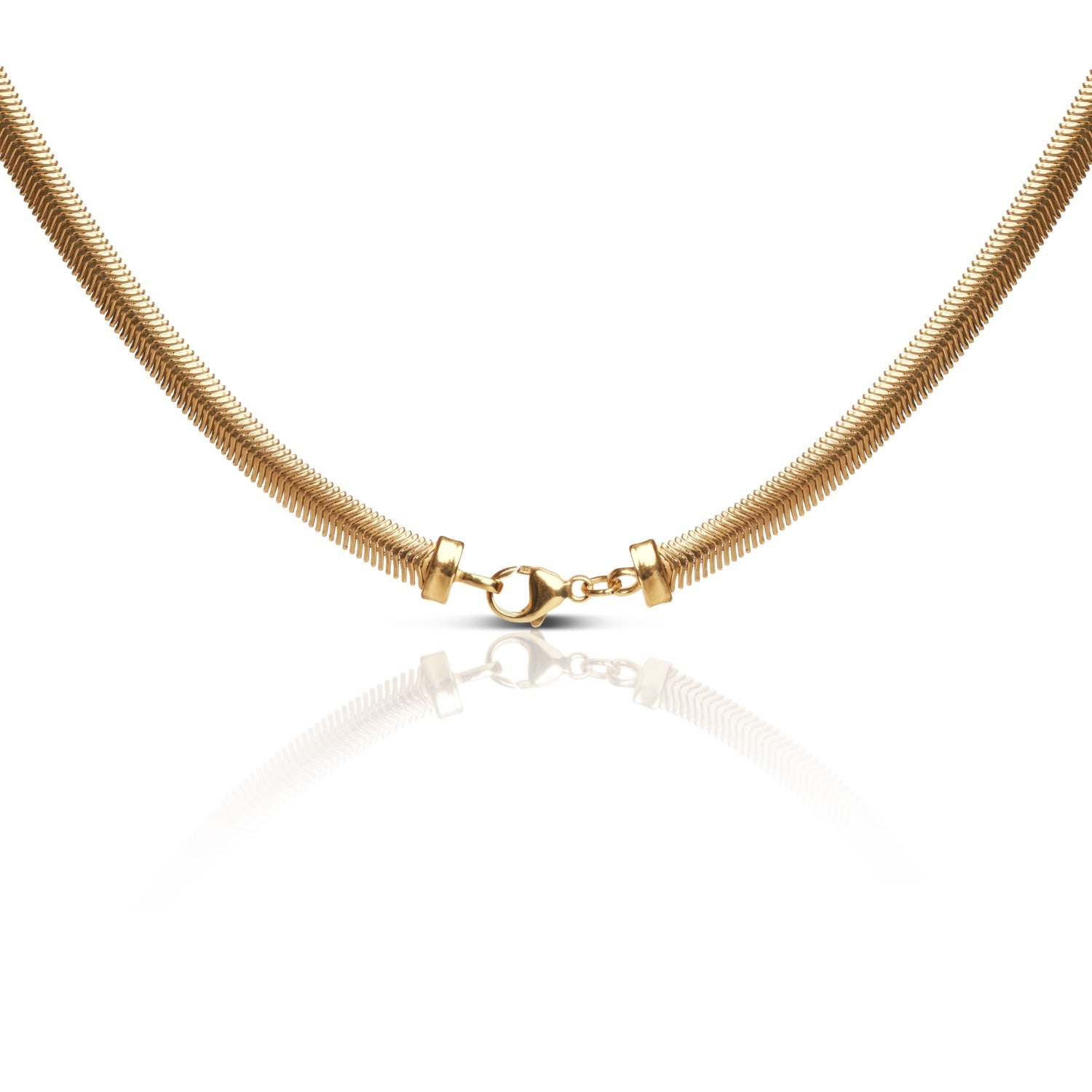 Flat Snake 6.2Mm Necklace – Gold Vermeil