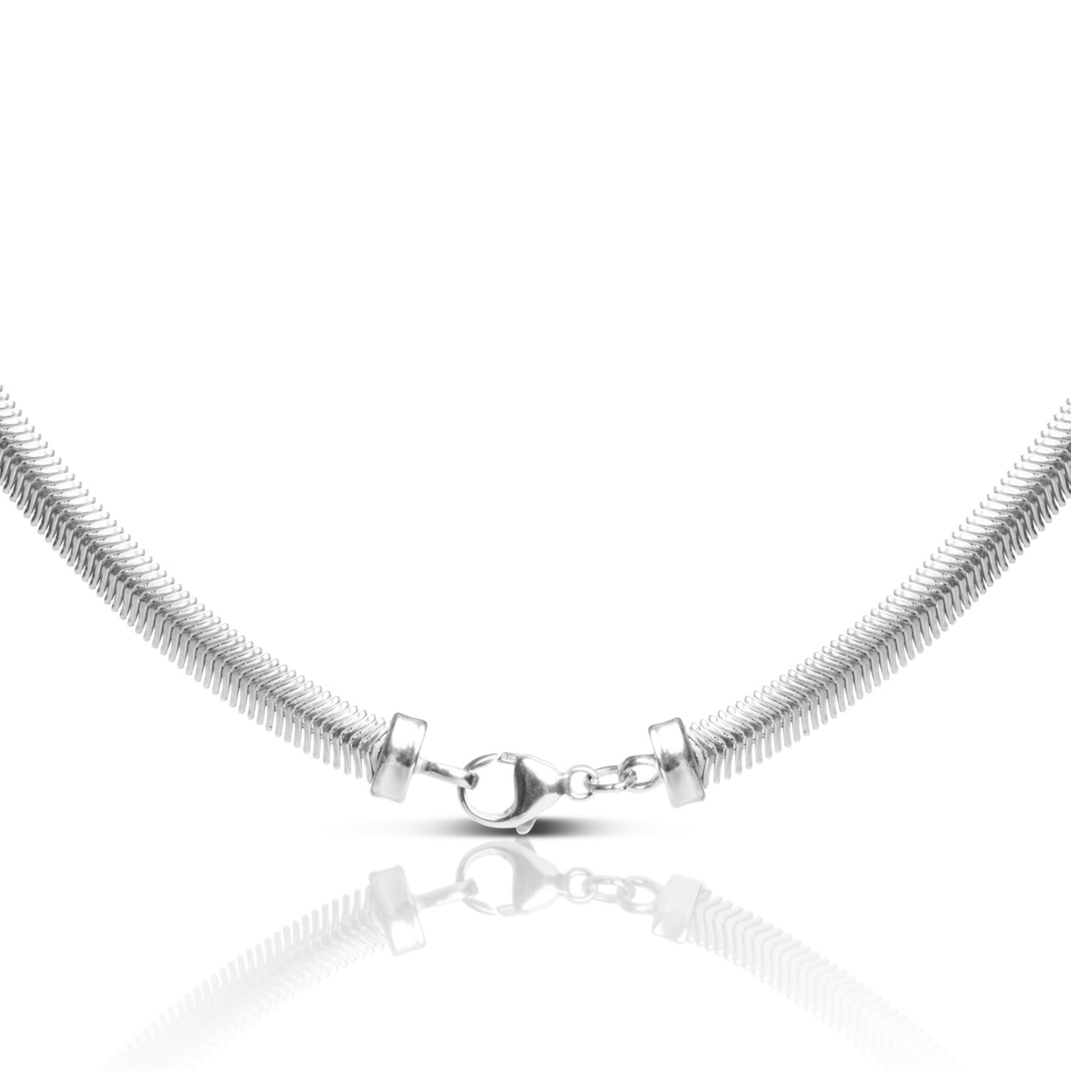 Flat Snake 6.2Mm Necklace – Silver