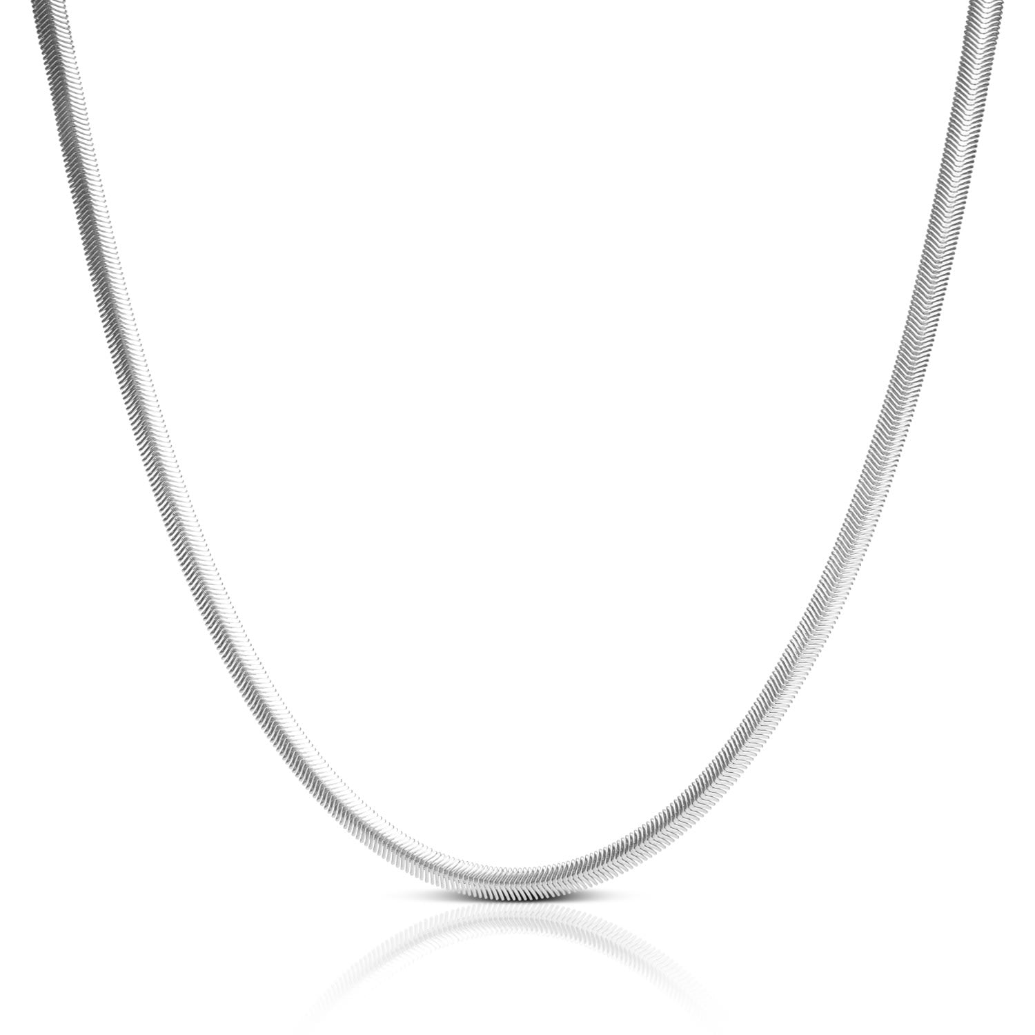 Flat Snake 6.2Mm Necklace – Silver