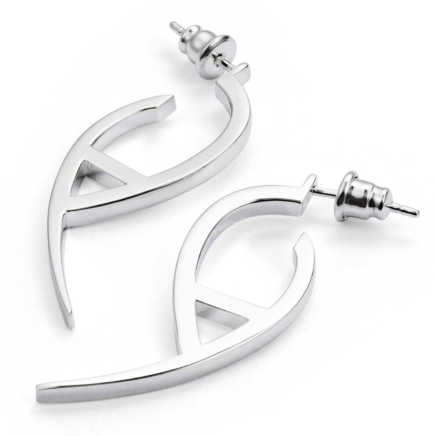 Flick Earrings - Sterling Silver