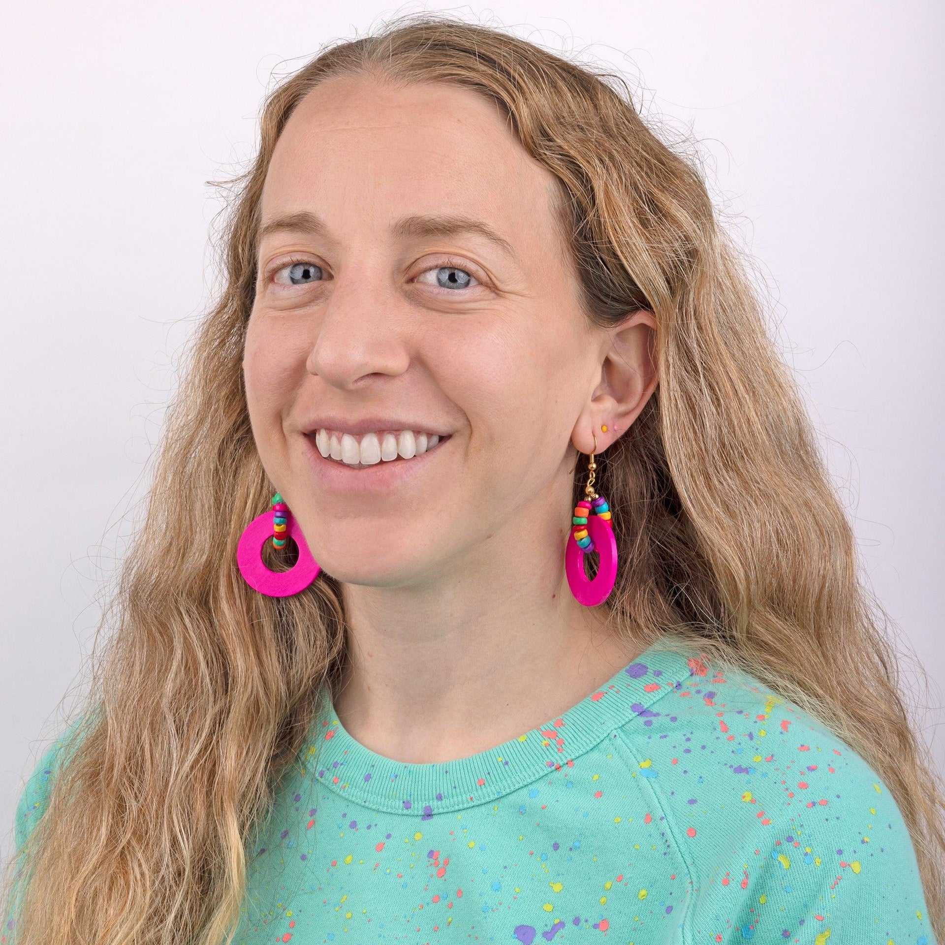 Floating Disk Vintage Earrings