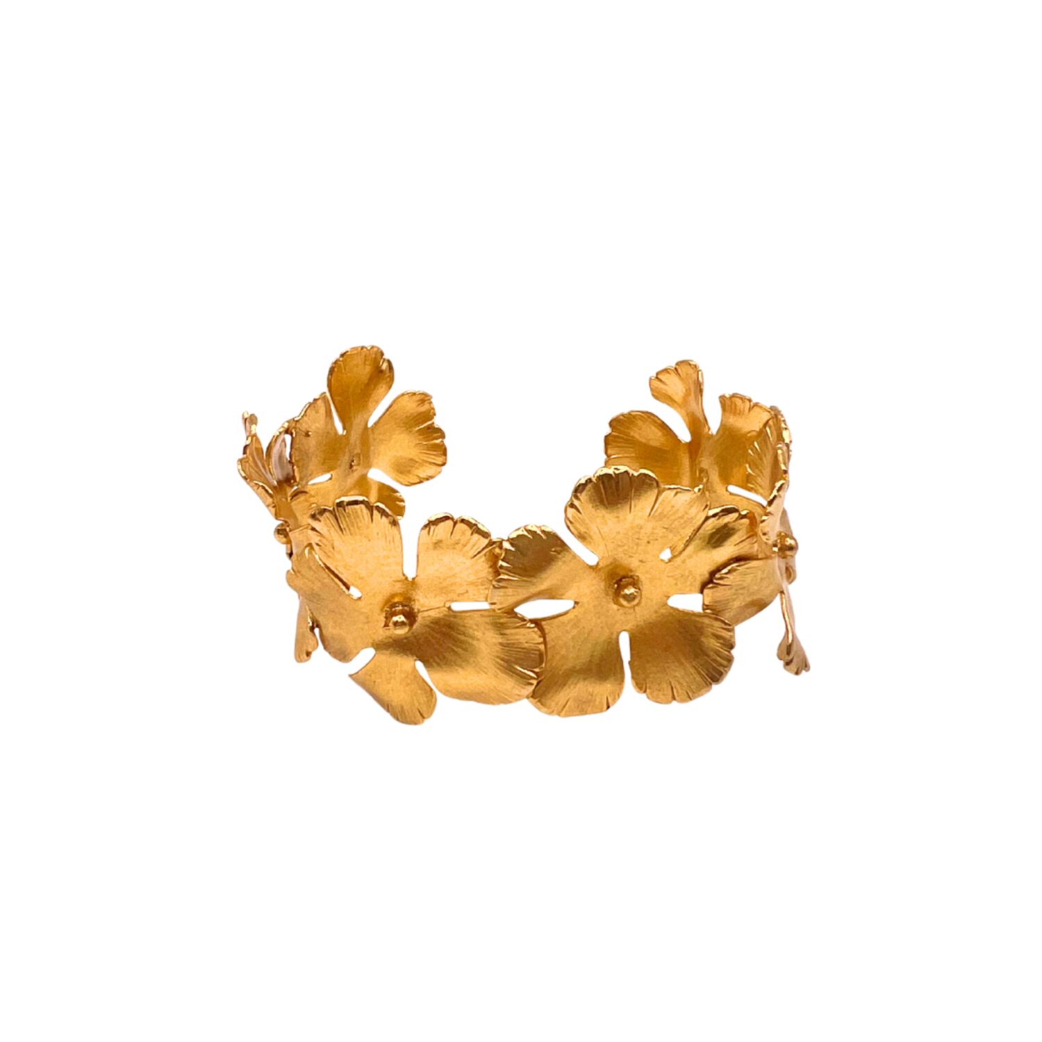 Flora Rise - Statement Cuff Bracelet 24K Gold Plated