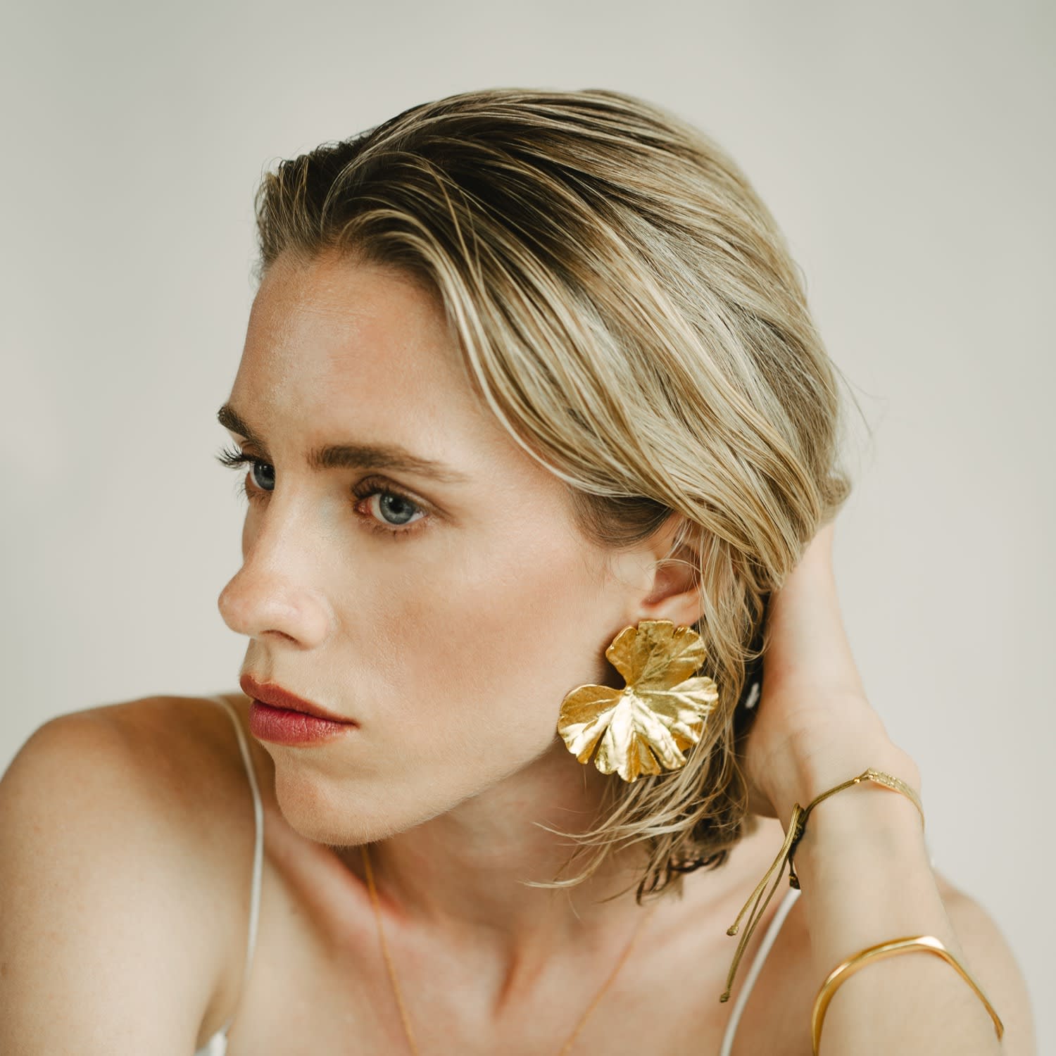 Flora Rise - Statement Earrings 24K Gold Plated