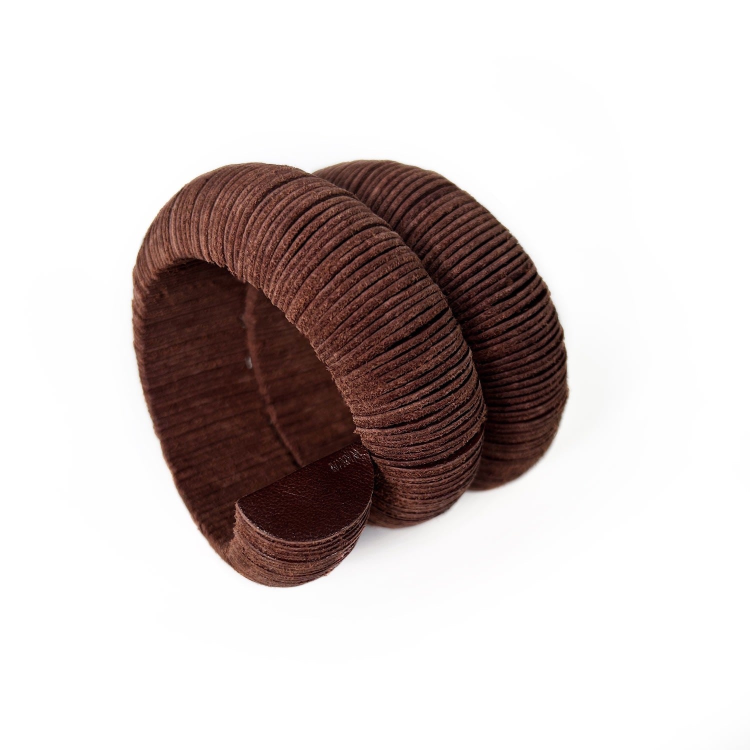 Flow Cuff Leather Bracelet Brown