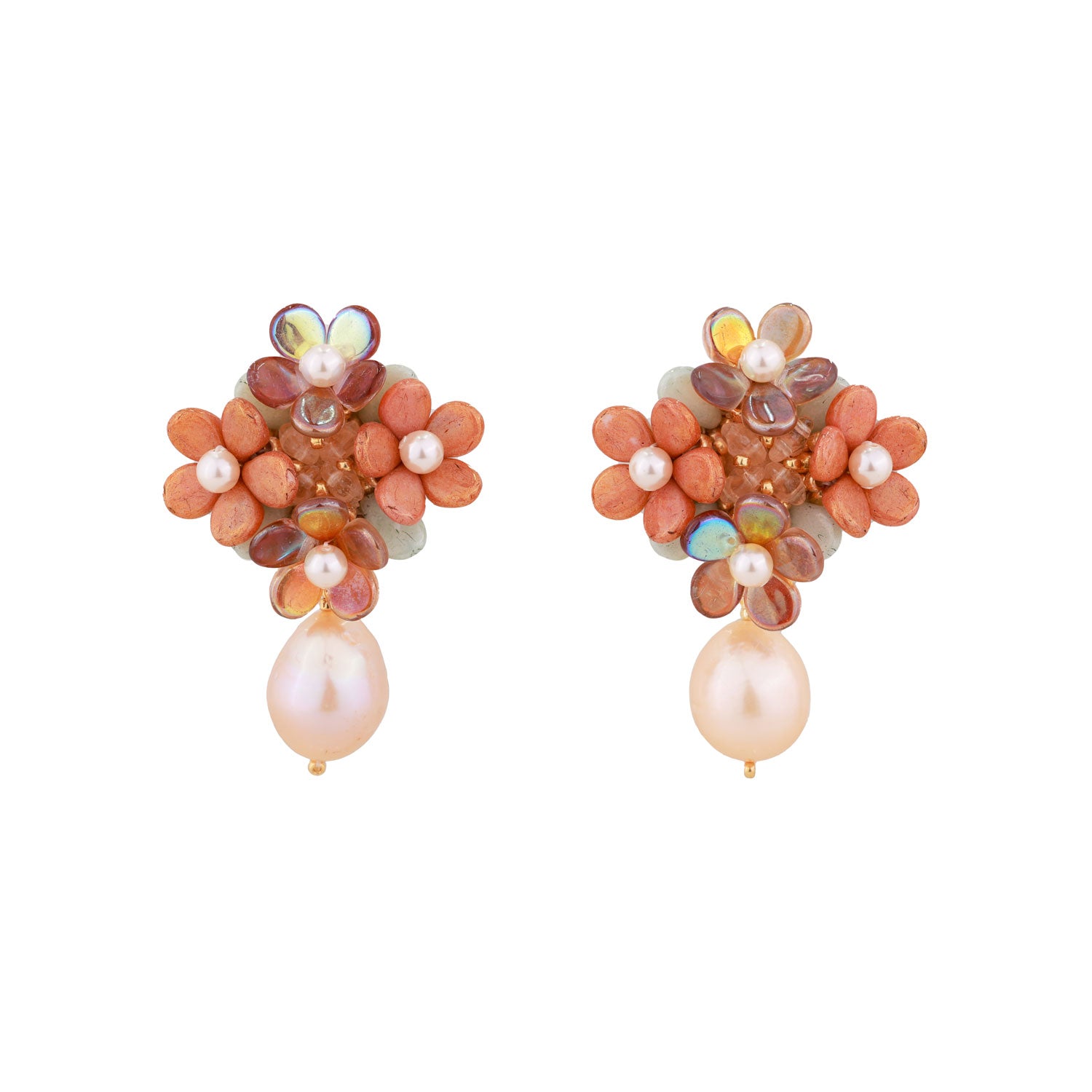 Flower Bridal Bridesmaids Gifts Stud Earrings