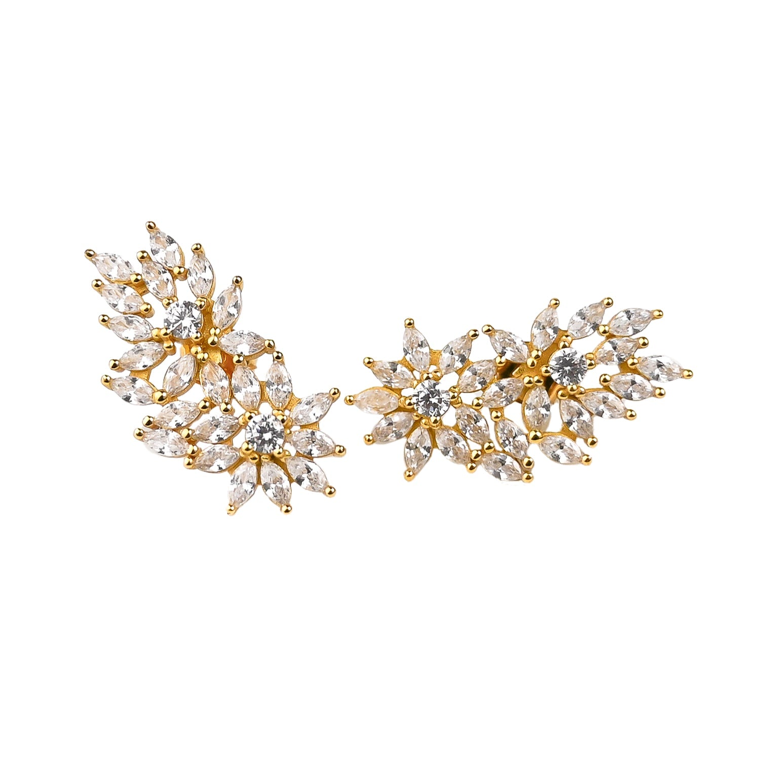 Flower Cluster Ear Climbers