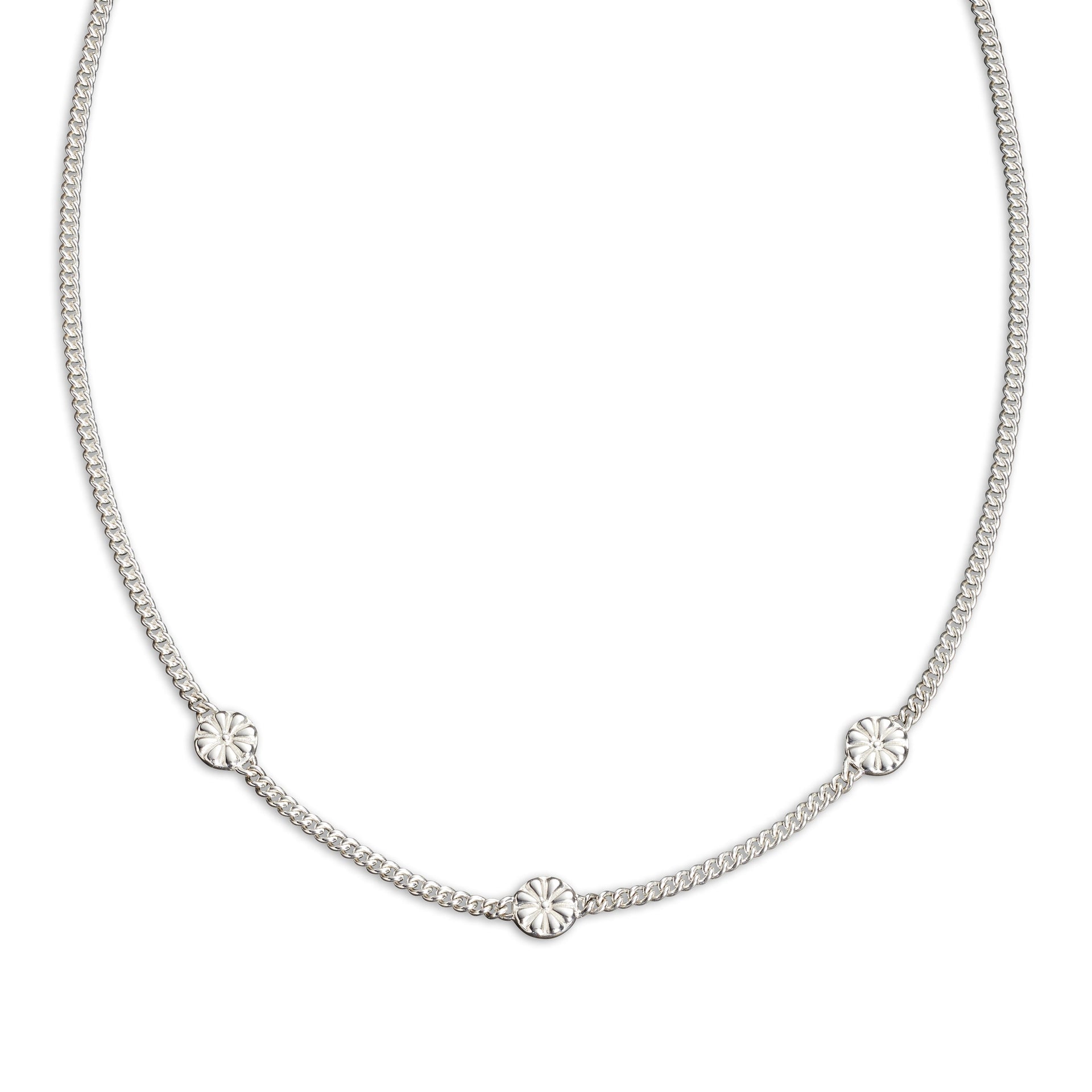 Flower Path Necklace - Sterling Silver