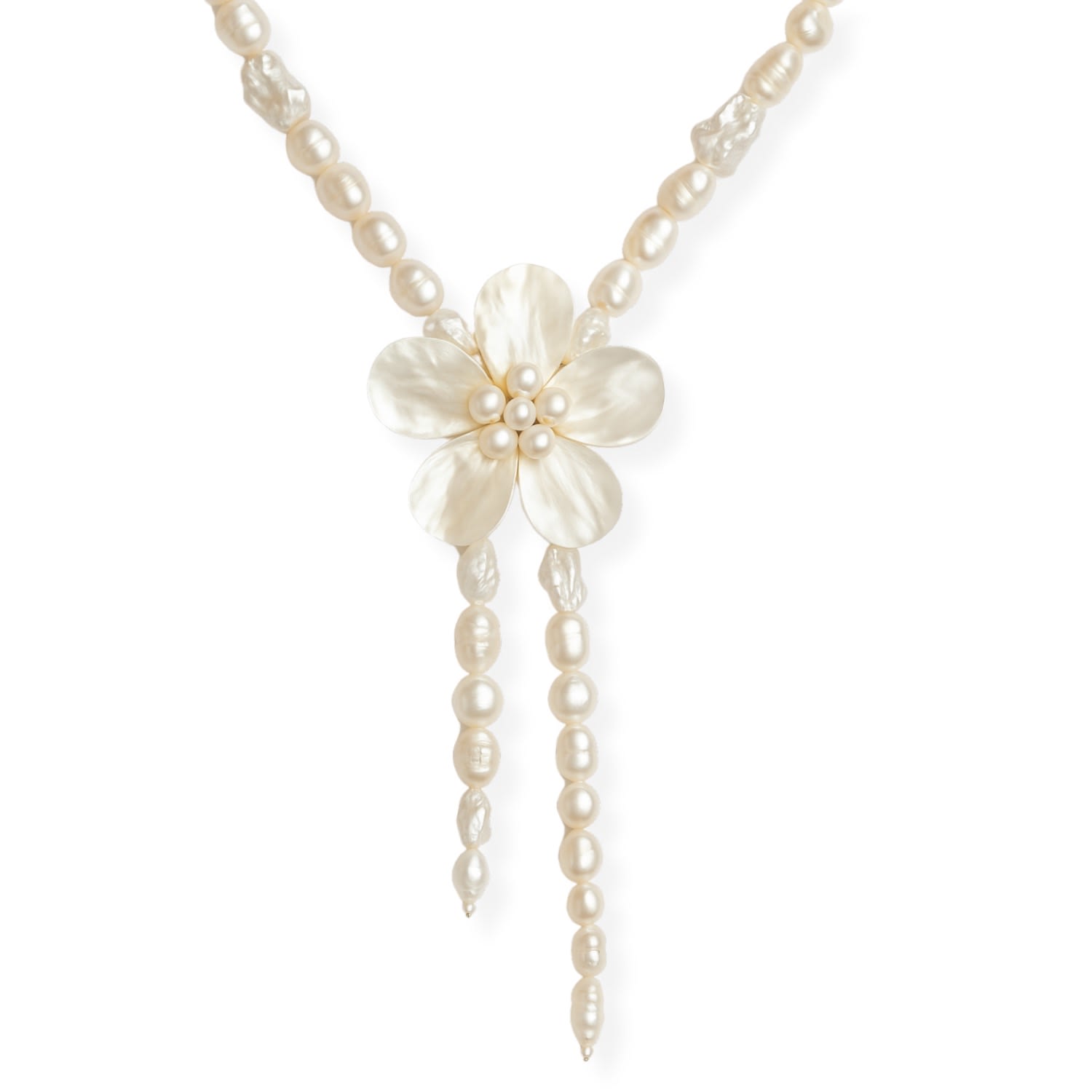 Flower Pearl Necklace