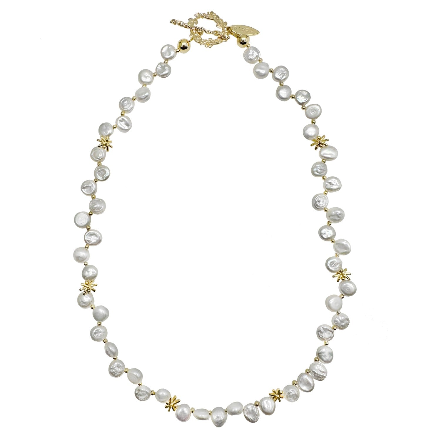Flower Petals Freshwater Pearls Necklace