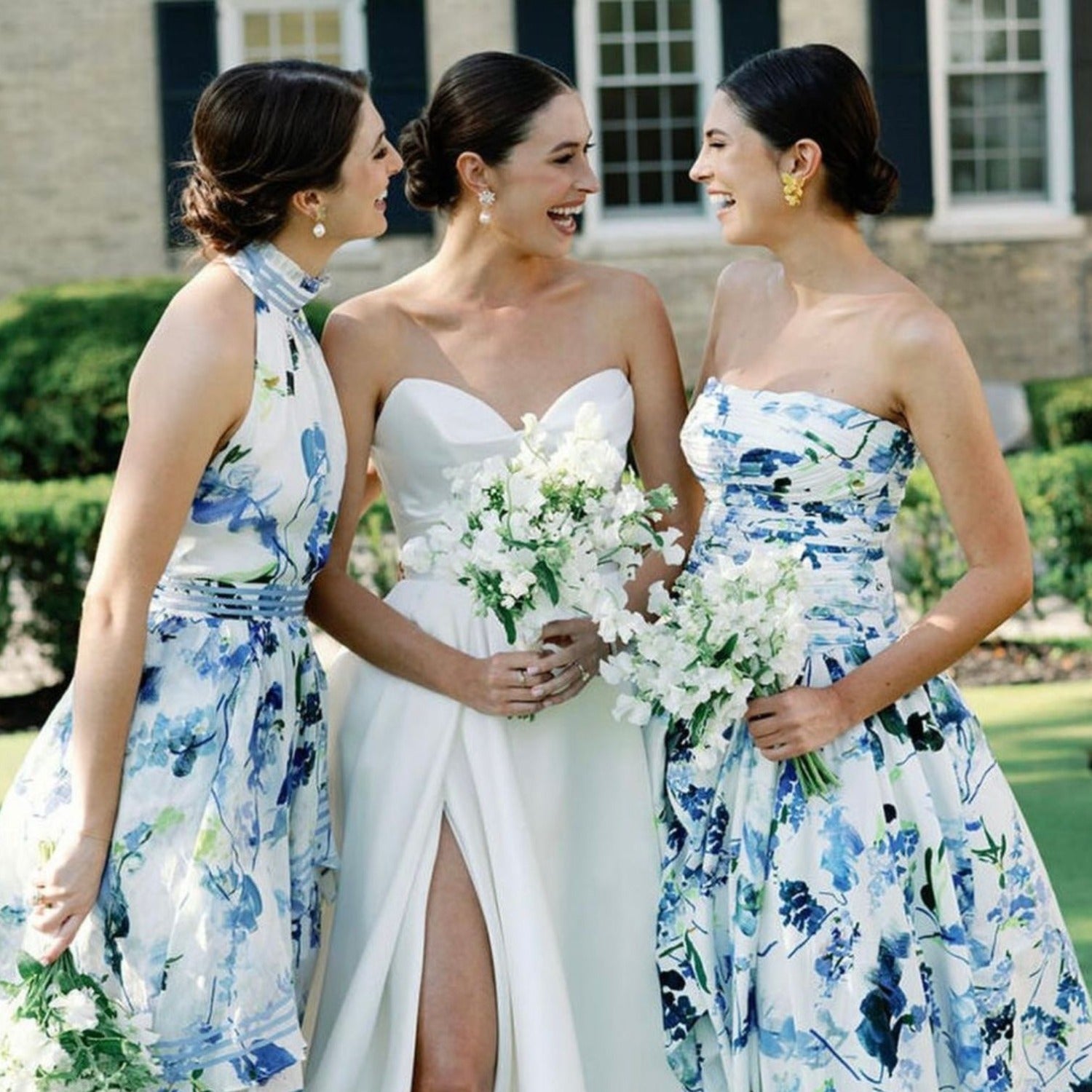 Flowers Baroque Pearl Earrings Silver