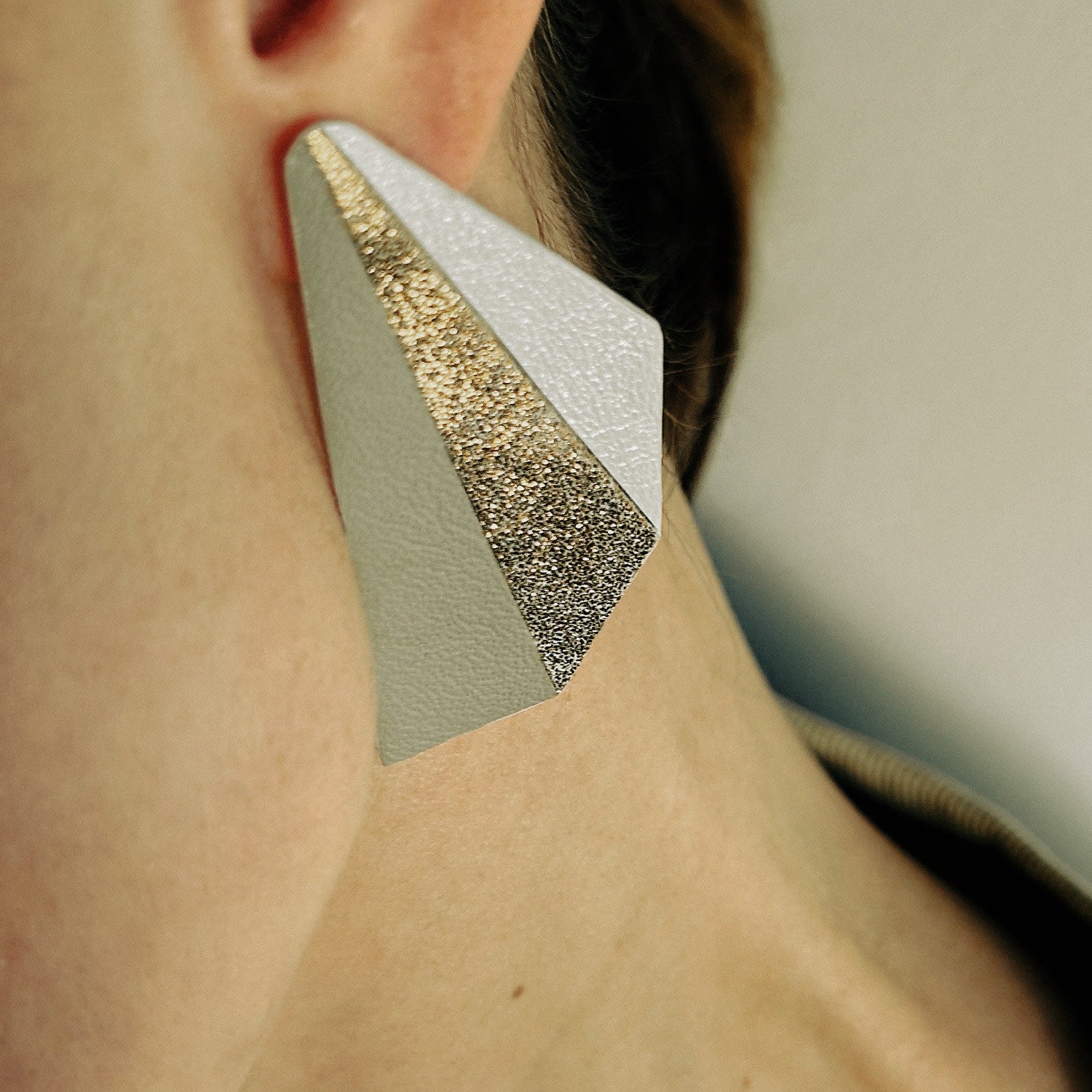 Flutter Statement Leather Earrings