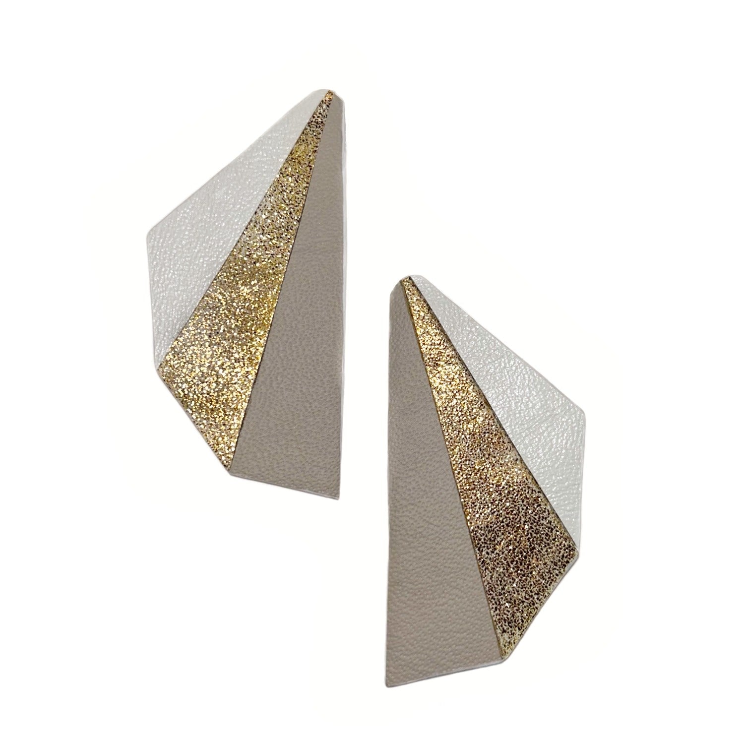 Flutter Statement Leather Earrings