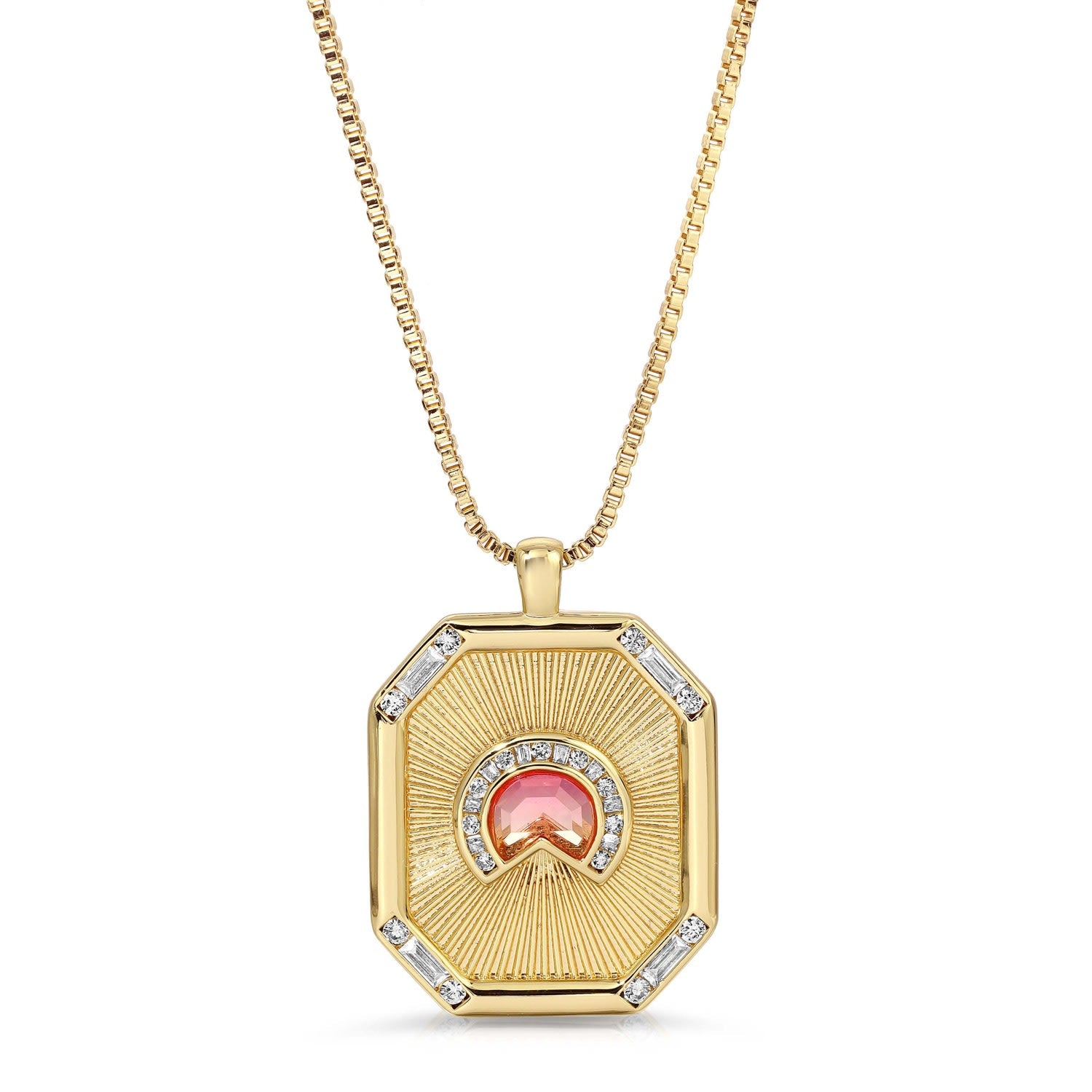 Daybreak Medallion Necklace- Sun