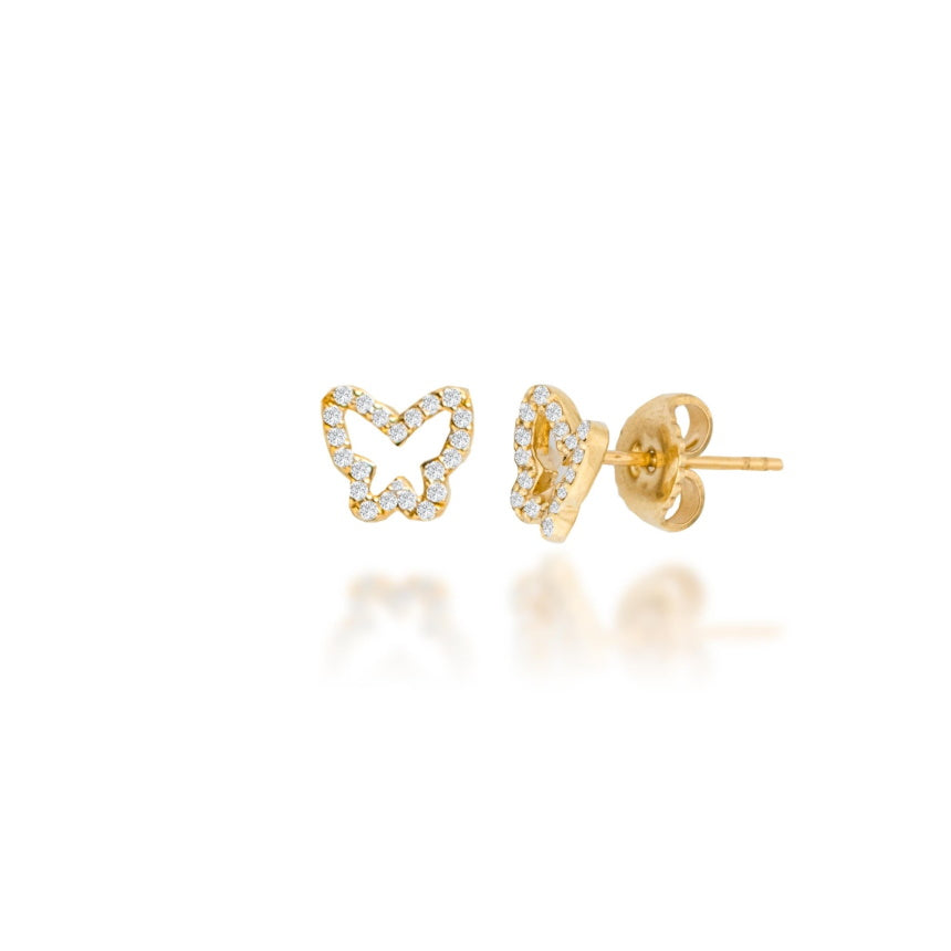 Flying Butterfly Studs