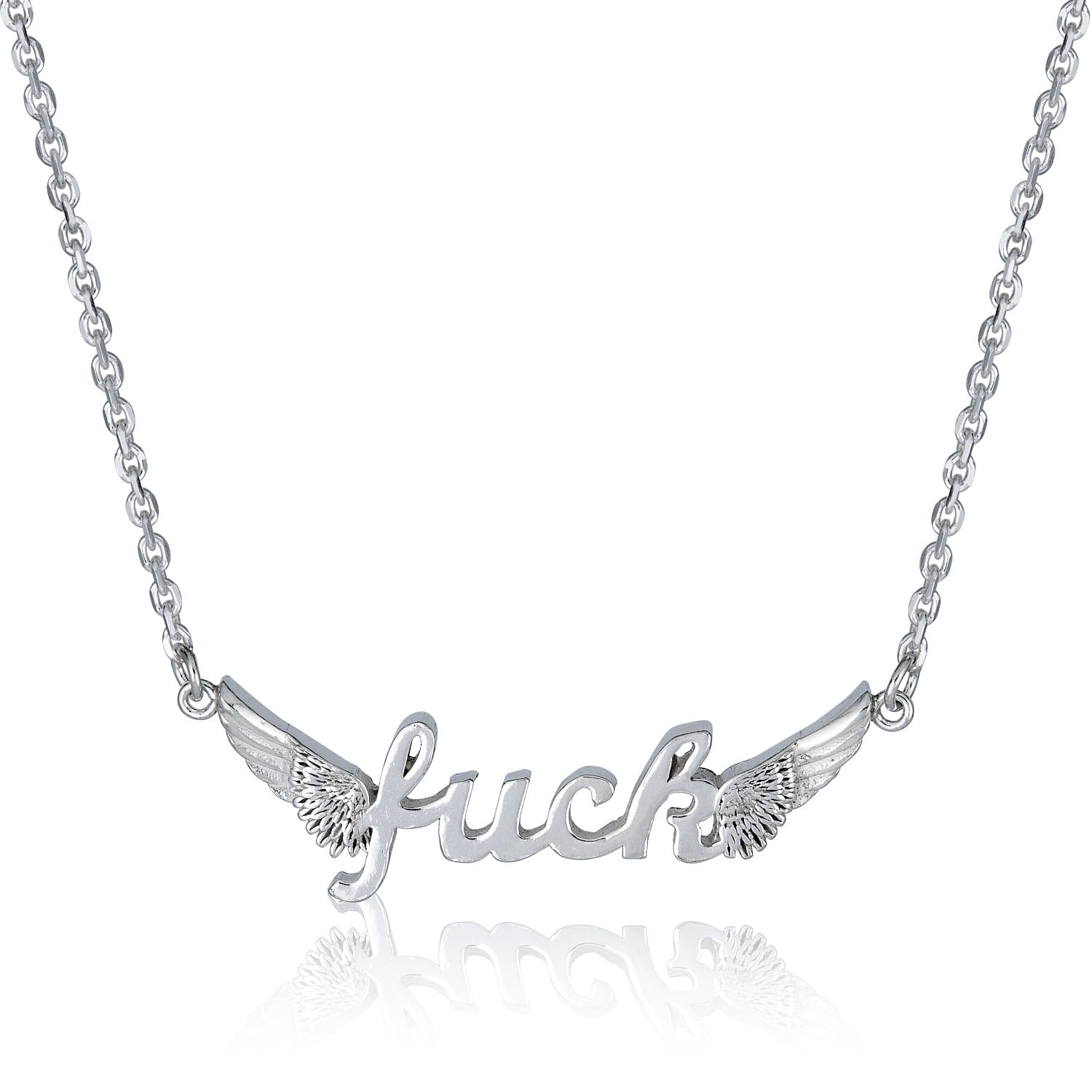 Flying Fuck - Necklace In Sterling Silver