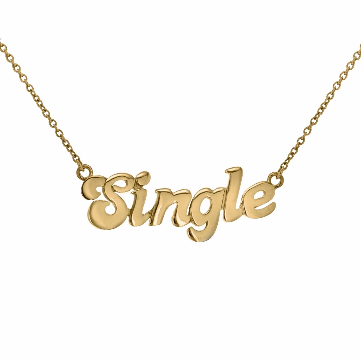 18Kt Gold Plated Single Statement Necklace