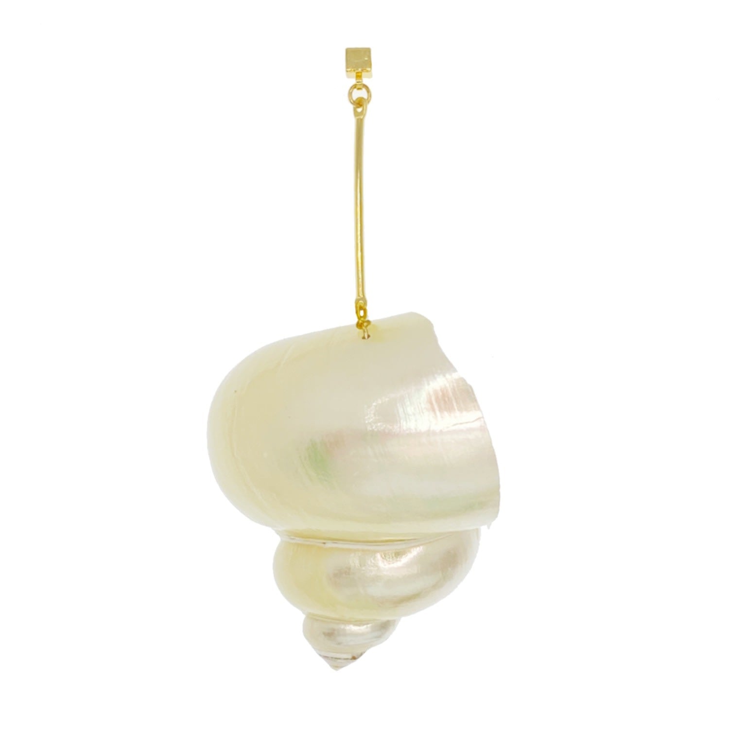 Moonlight Shell Earring - White