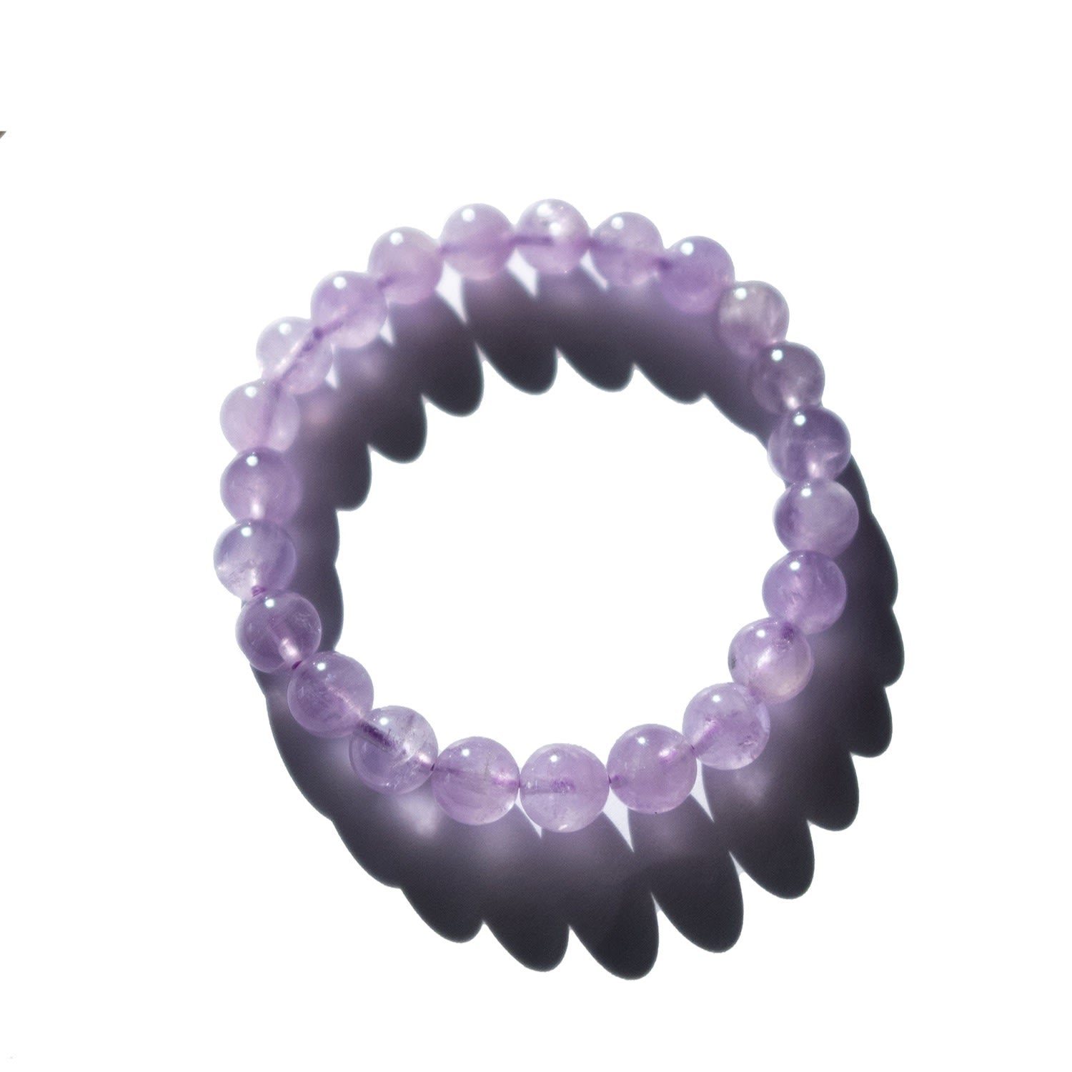 Billie Beaded Jade Stone Bracelet - Purple