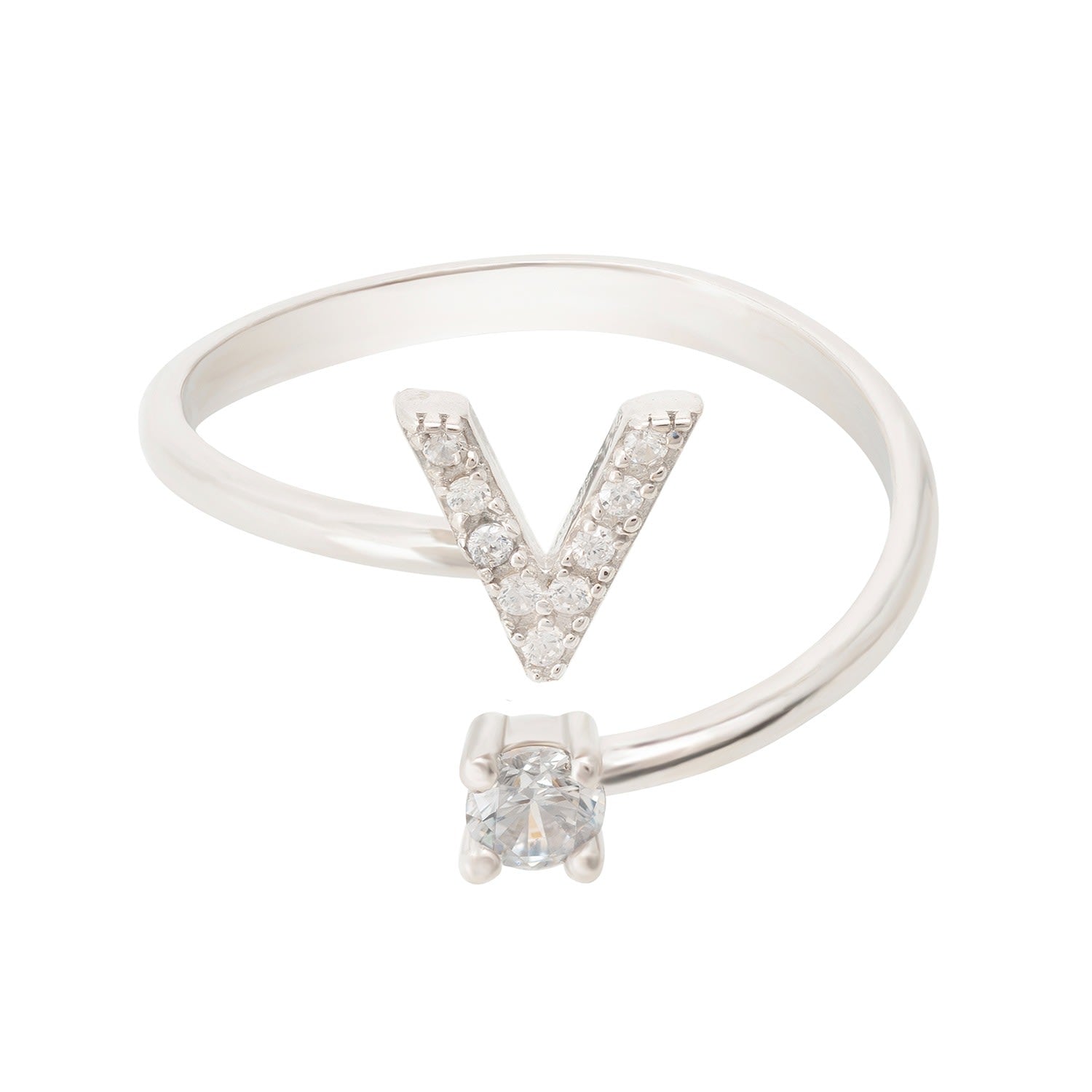 Initial Ring Silver V