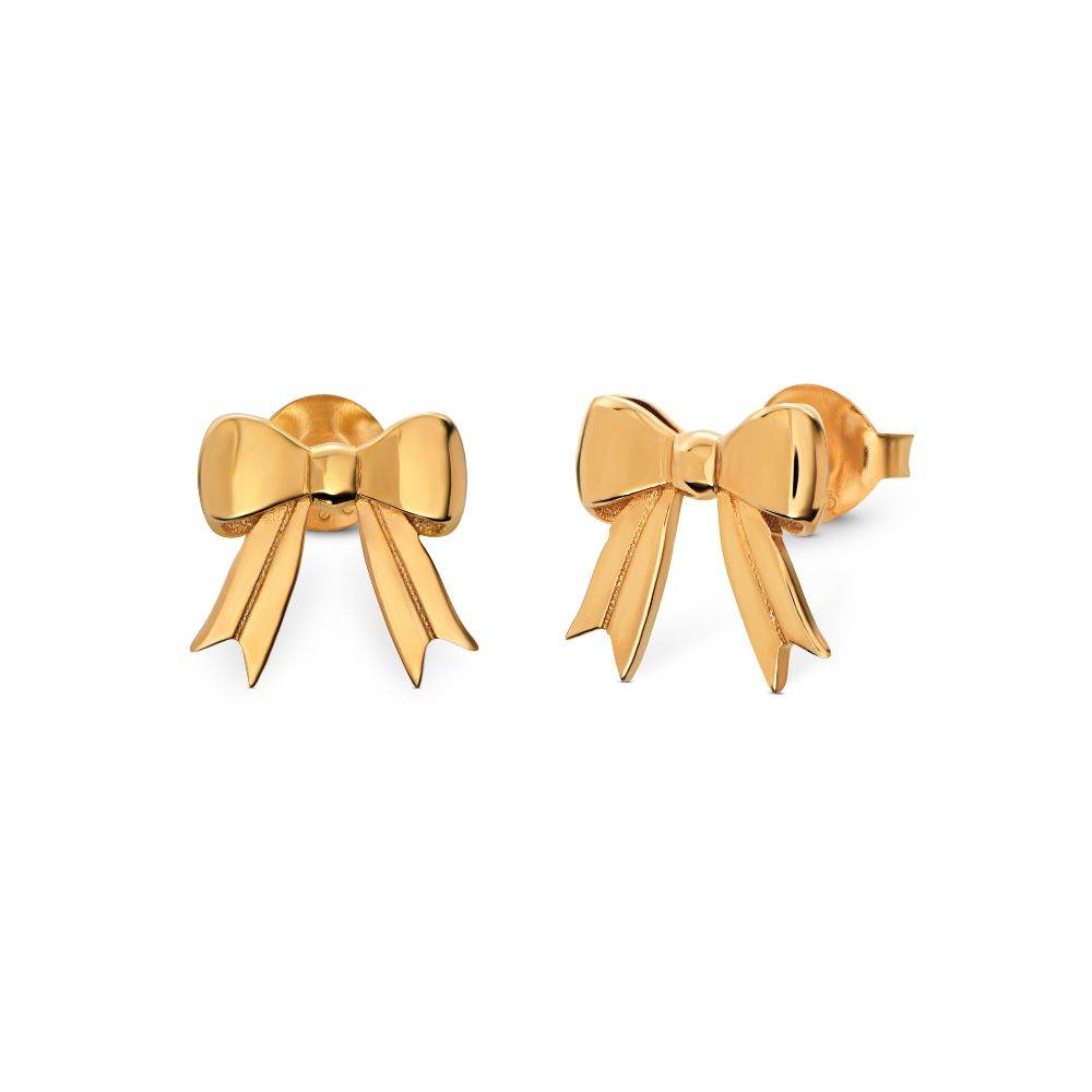 Forever Bows Stud Earrings in Gold Vermeil - Nicky Hilton Collection
