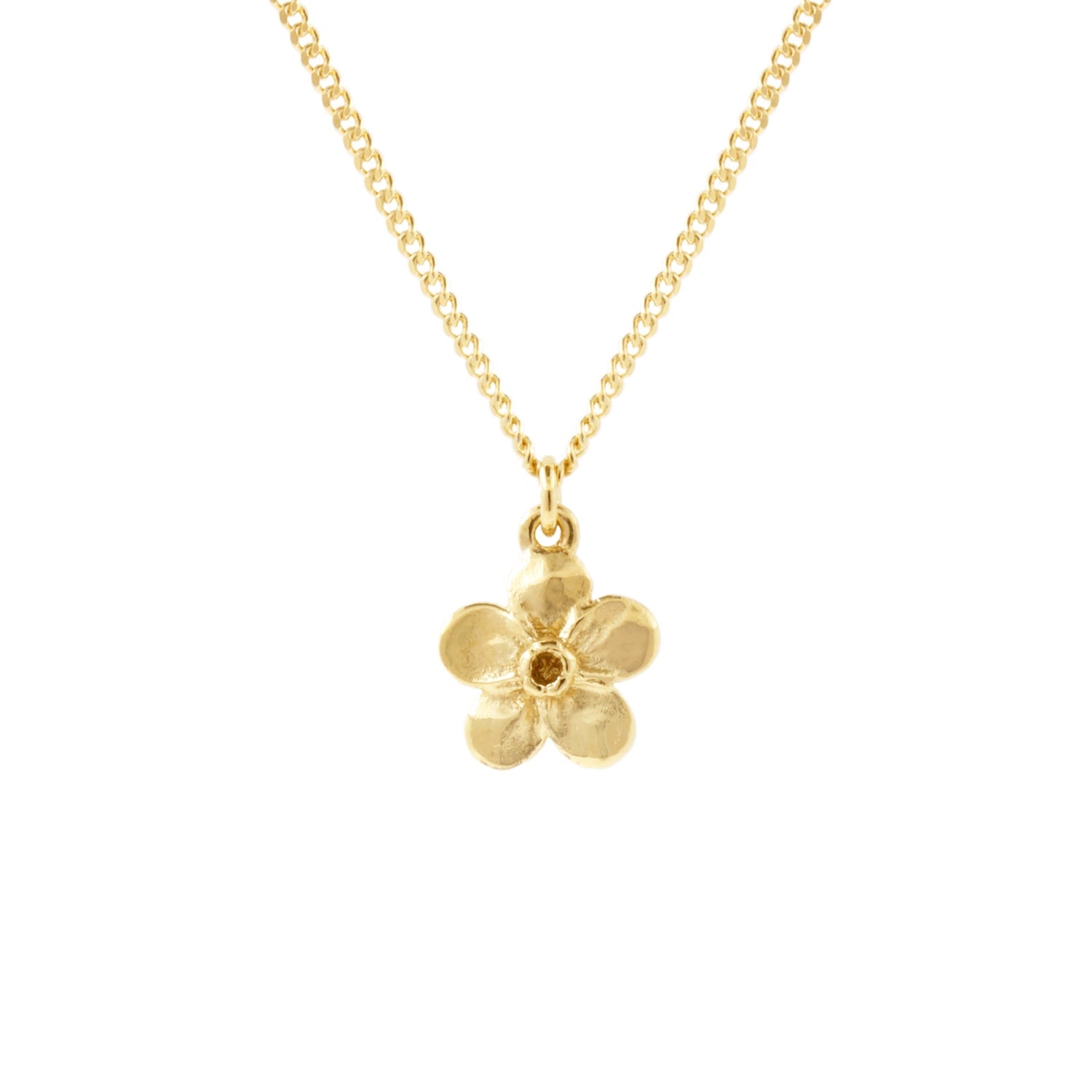 Forget Me Not Necklace – Gold