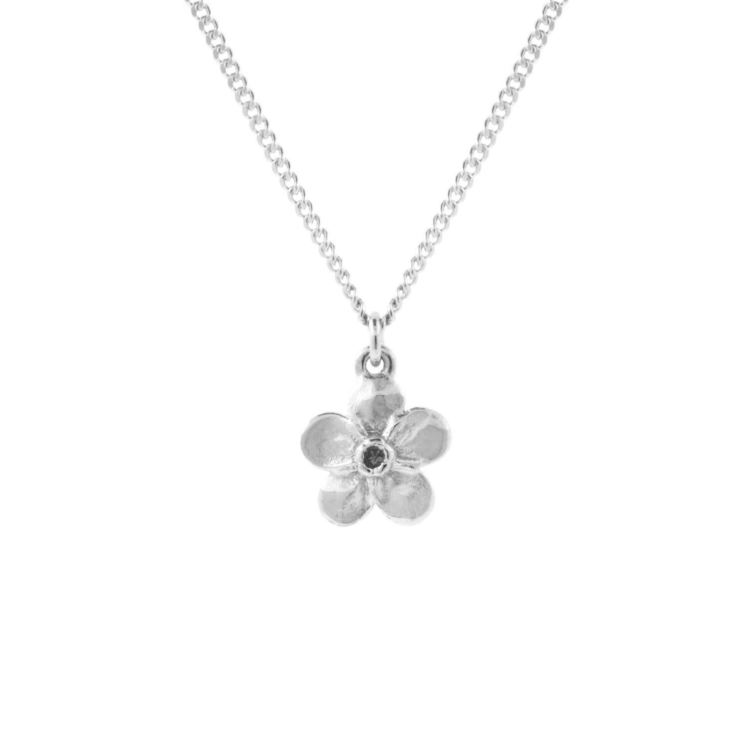 Forget Me Not Necklace – Silver
