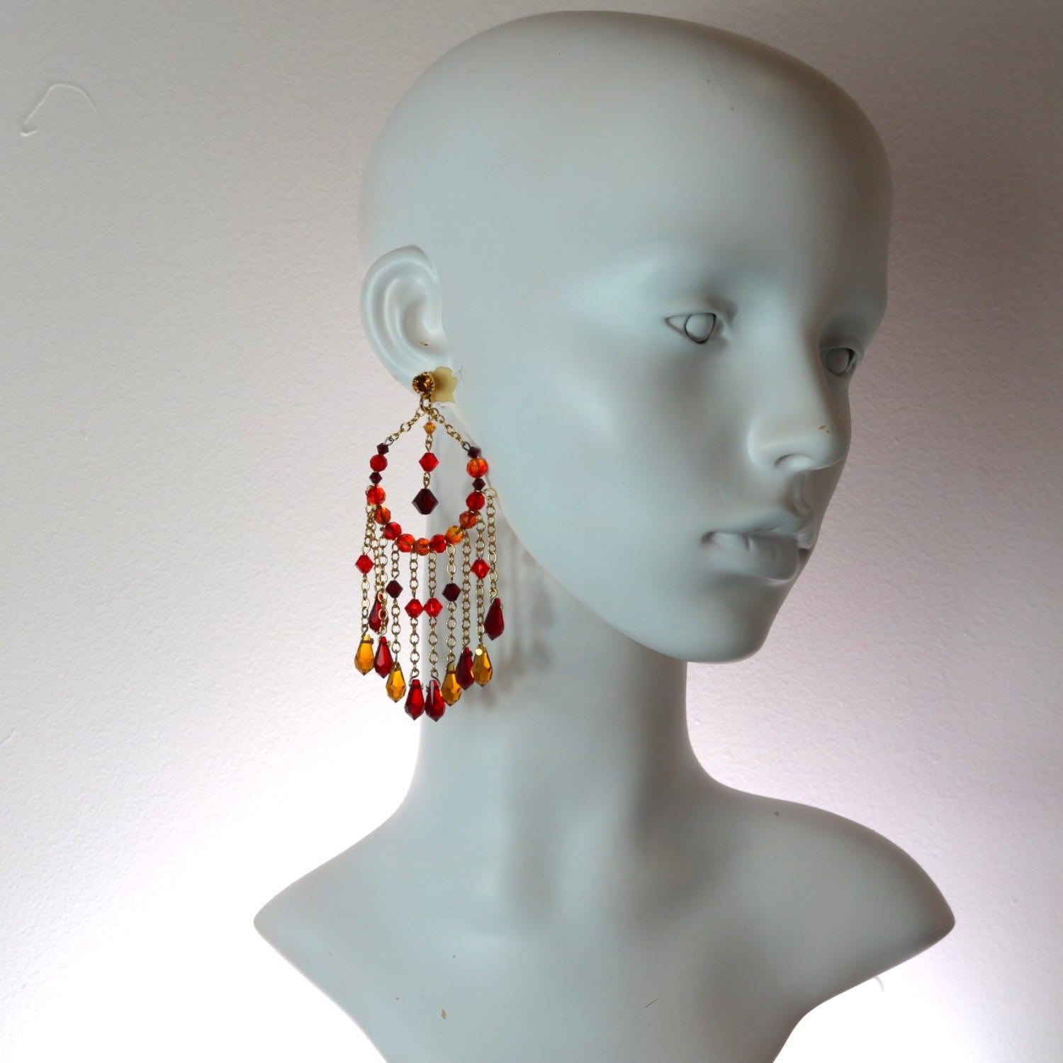 Fortitude Fringed Hoop Earrings
