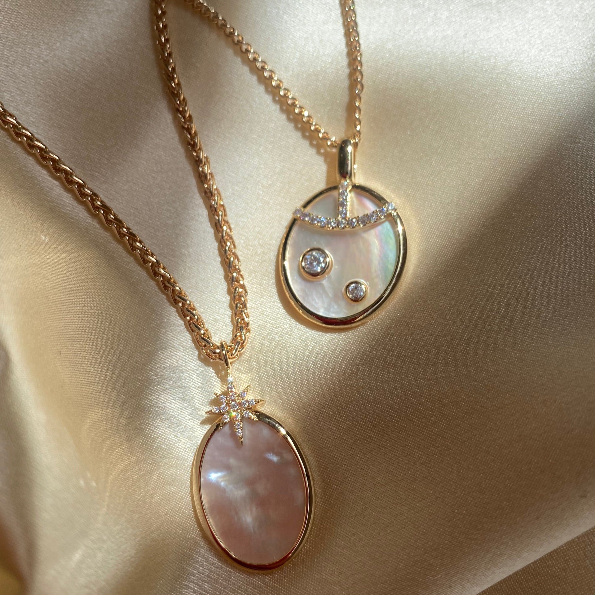 Fortuna Pendant Necklace Pearl