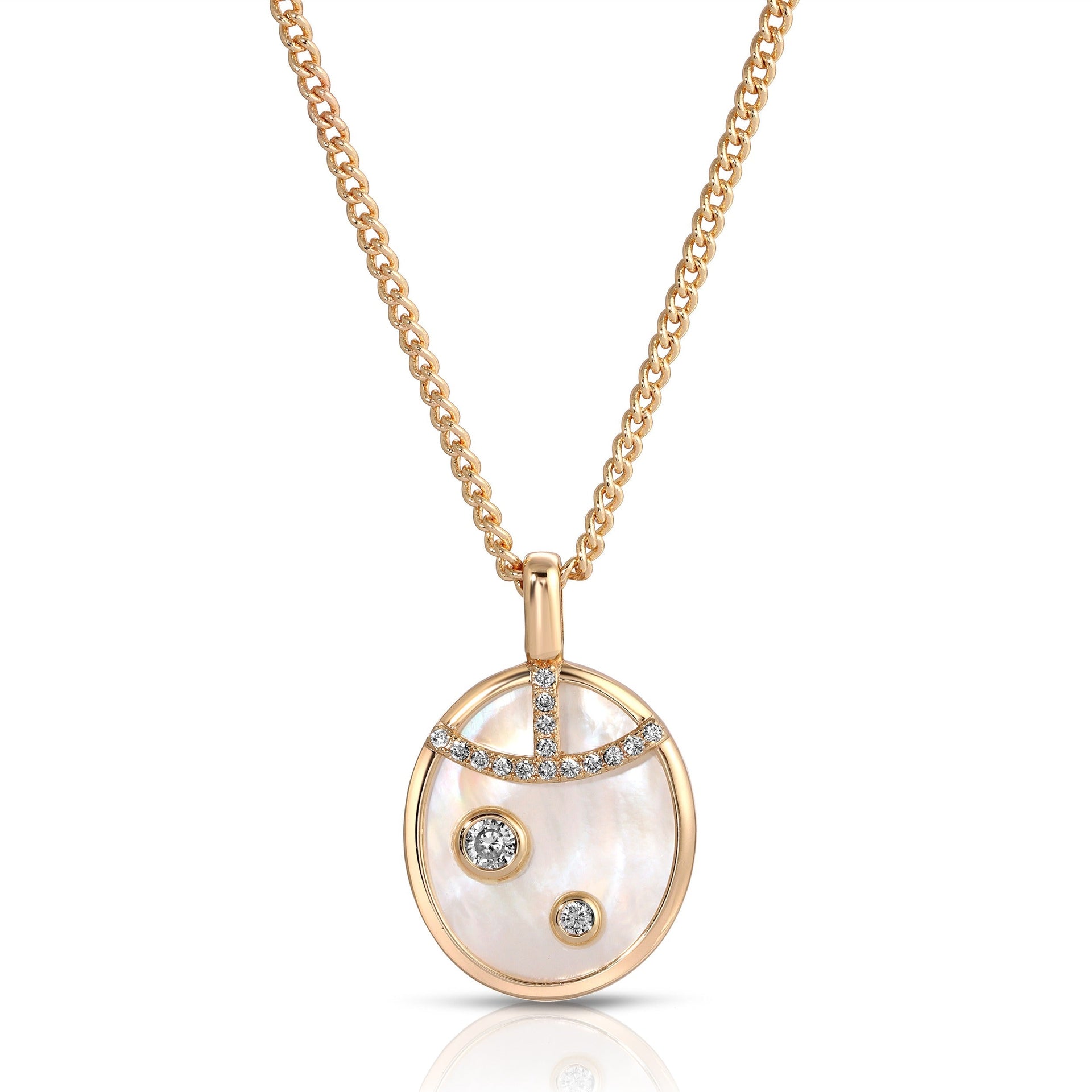 Fortuna Pendant Necklace Pearl