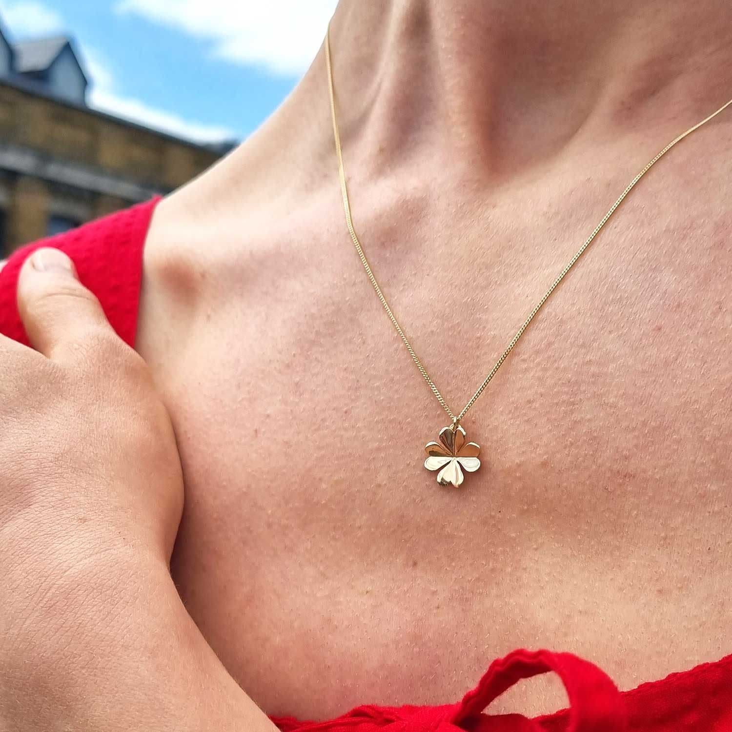 Lucky Clover Necklace – Gold