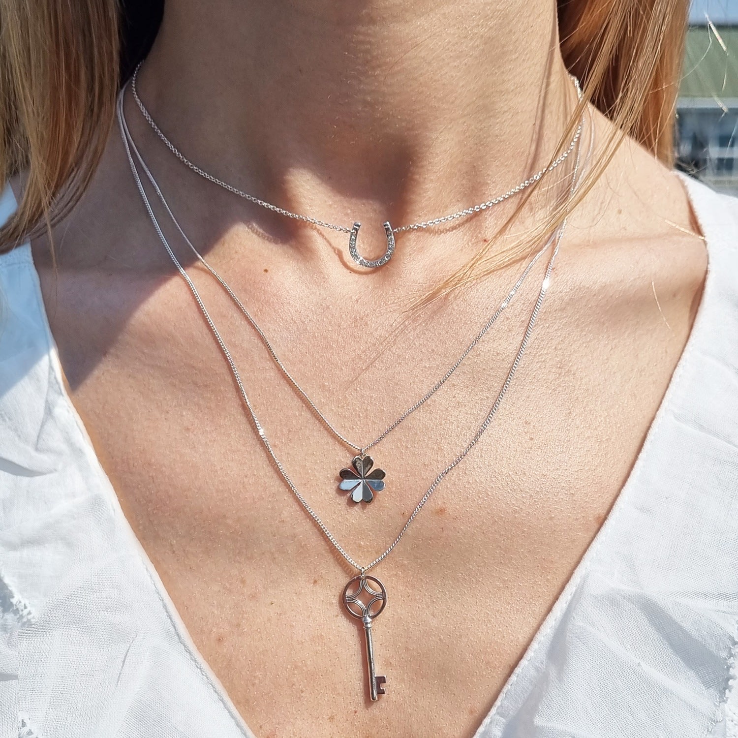Lucky Clover Necklace – Silver