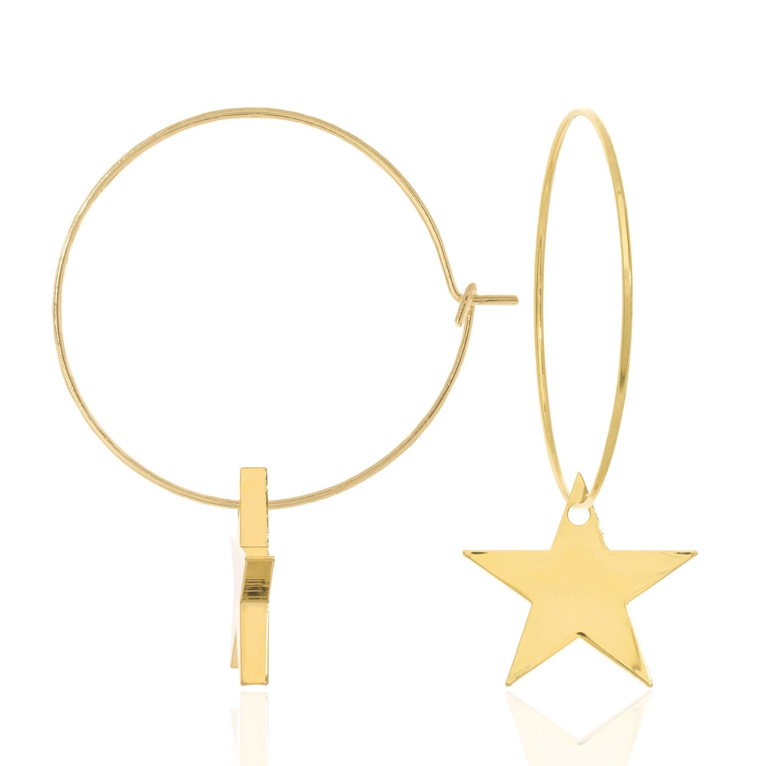 Solid Star Hoops