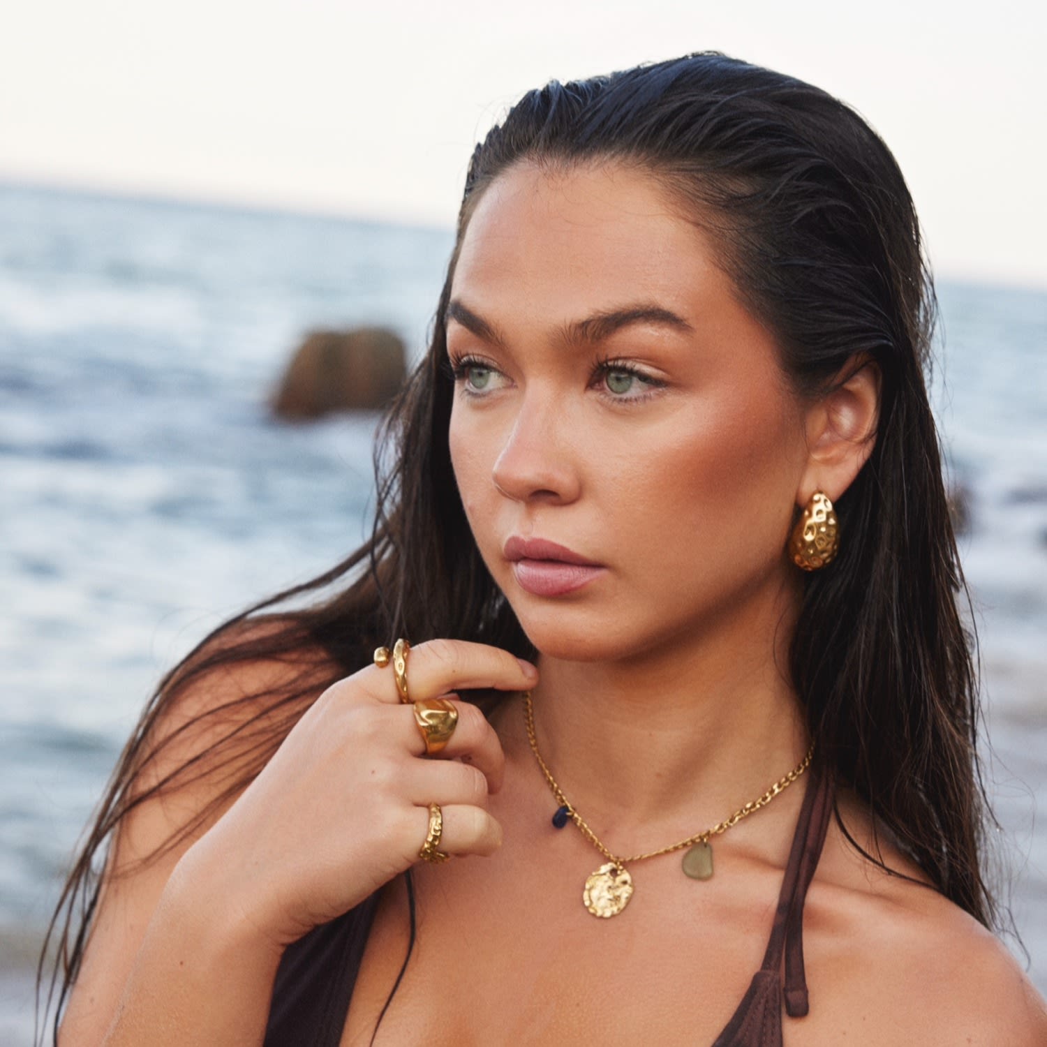 Fragments Signature Ring Gold