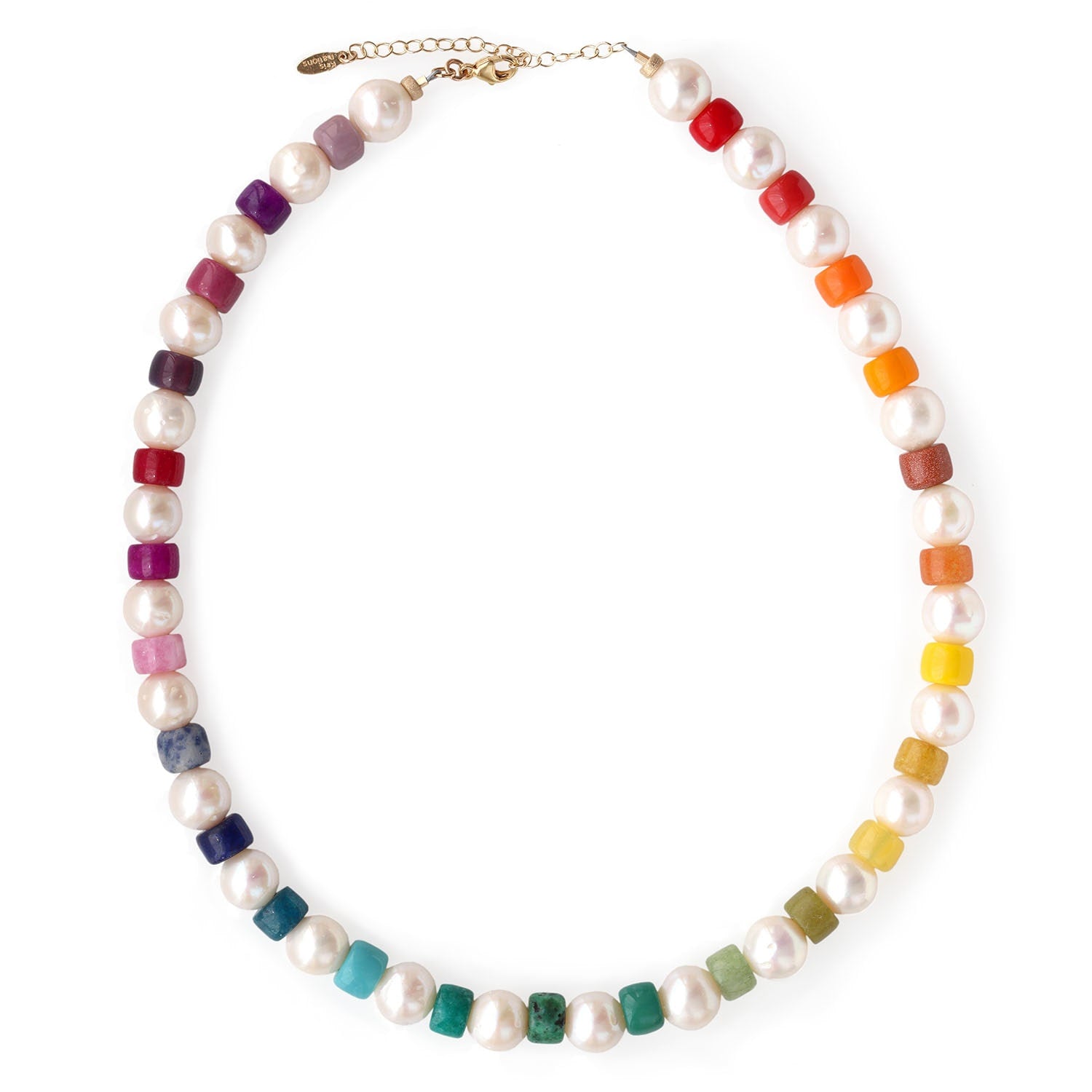 Freshwater Pearl Rainbow Necklace