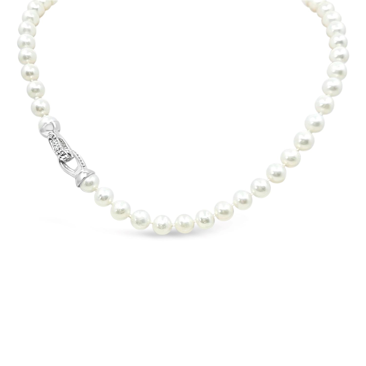 Freshwater Pearls Necklace With Silver Clasp