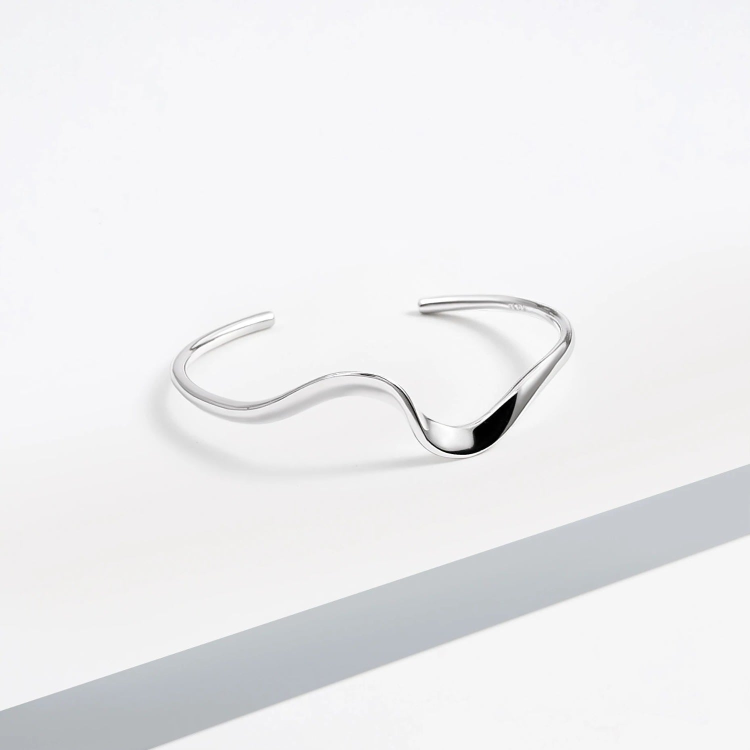 Wavy Sterling Silver Bracelet