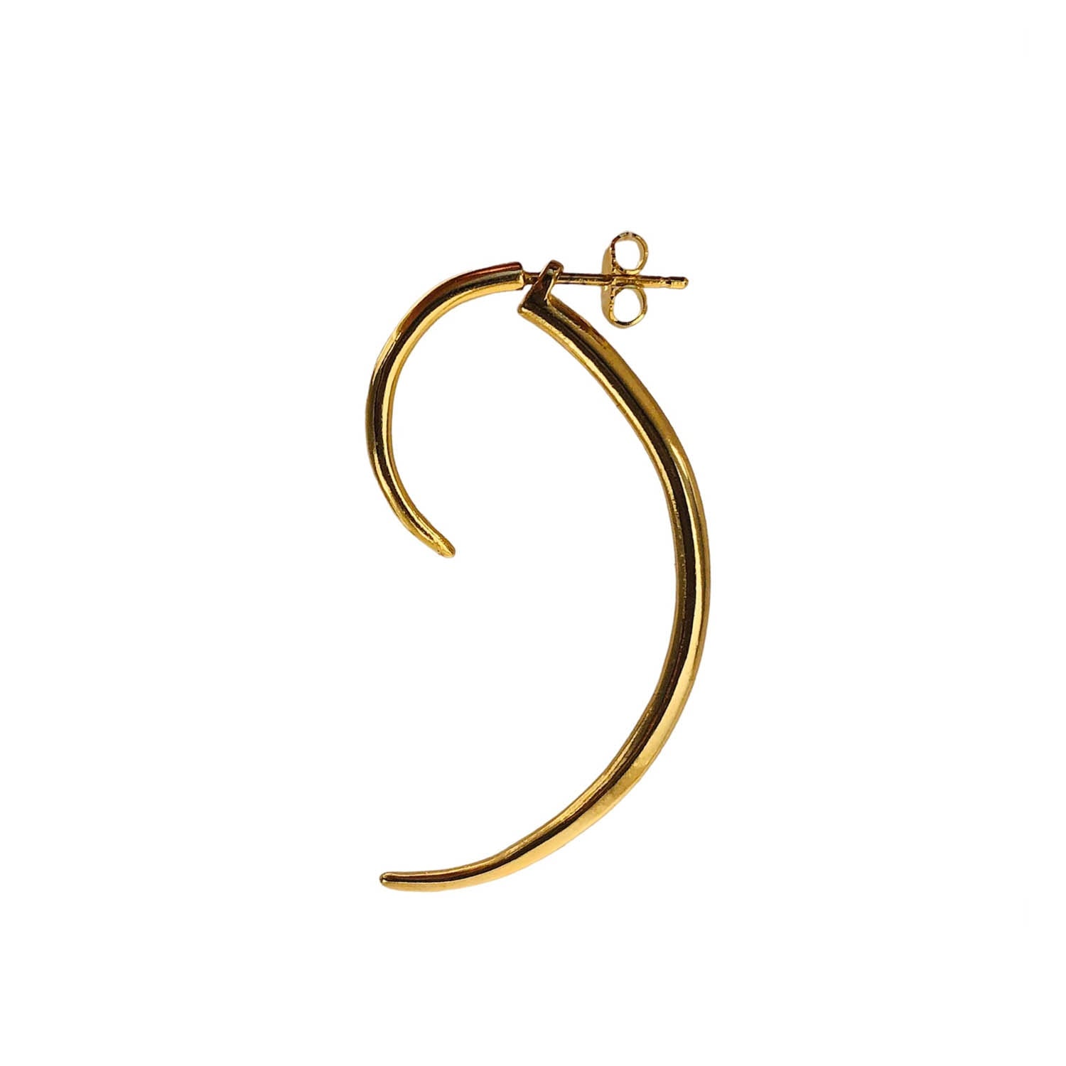 Front-Back Single Hoop Earring
