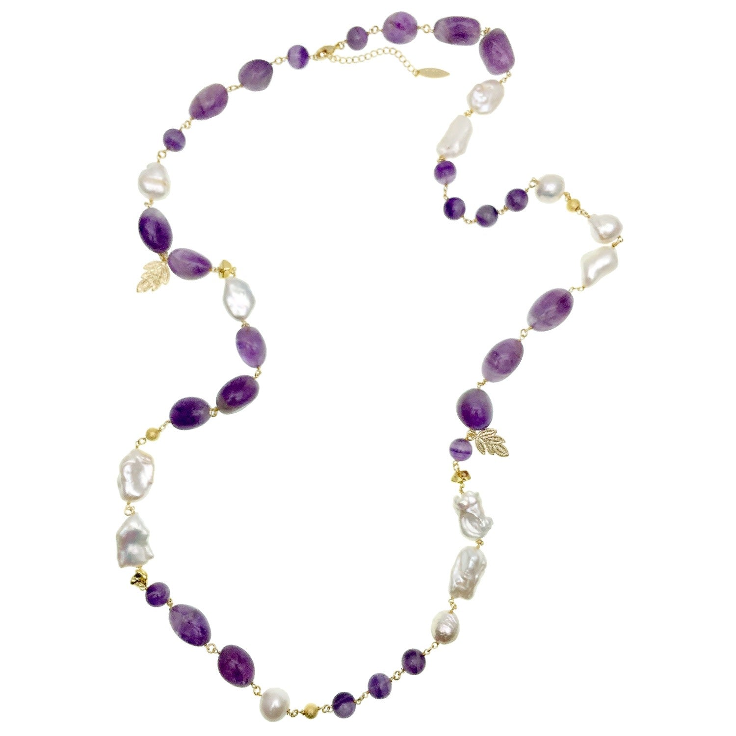 Amethyst & Freshwater Pearls Multi-Way Necklace