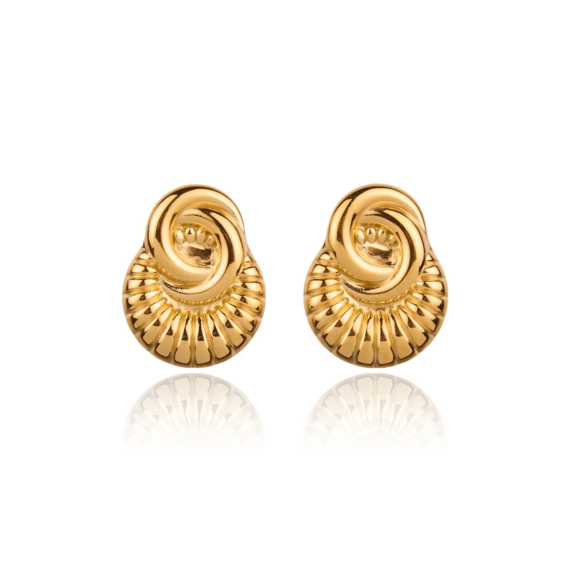 Fuel Gold Plated Statement Earrings