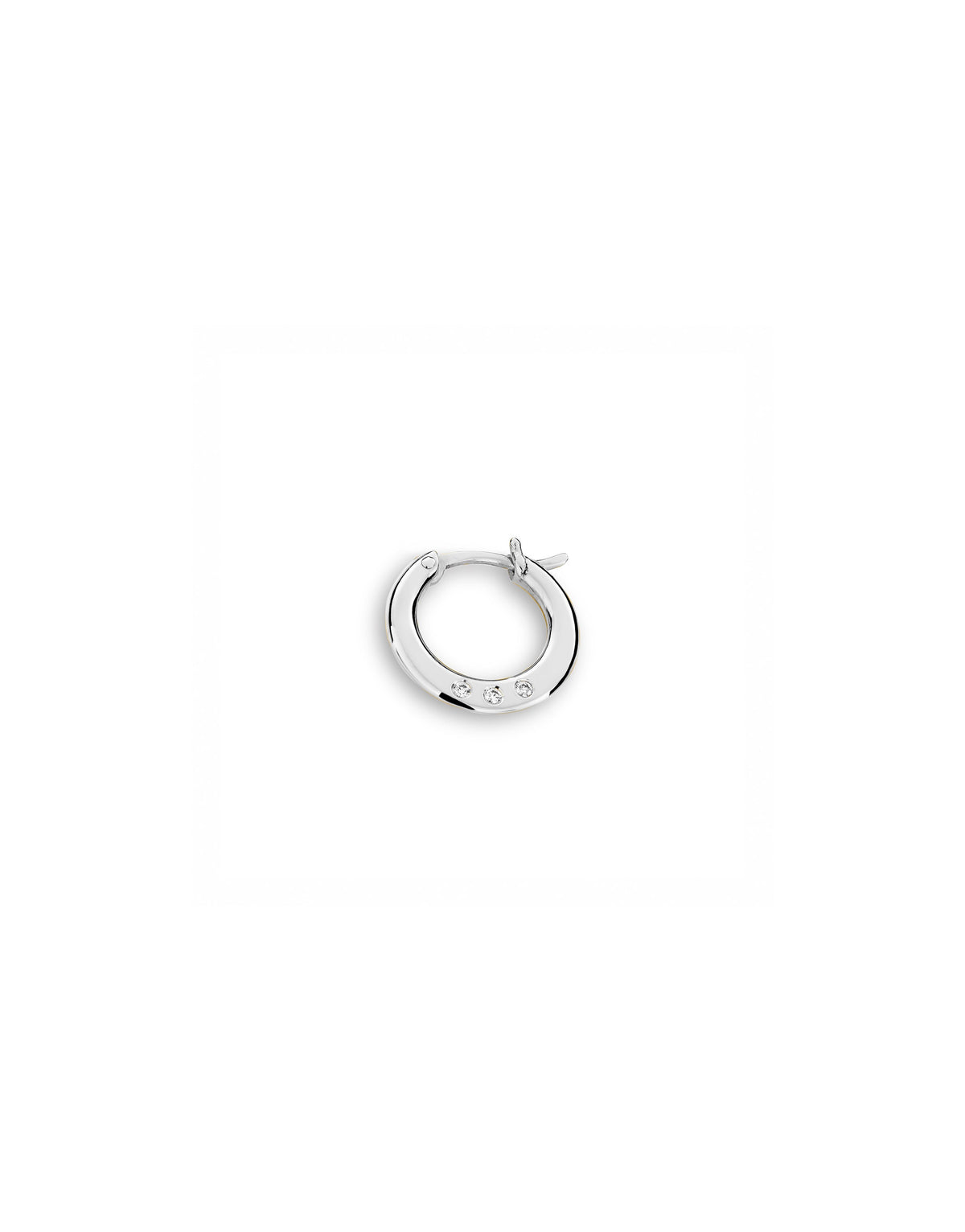 FULL MOON DIAMOND EARRINGS WHITE GOLD