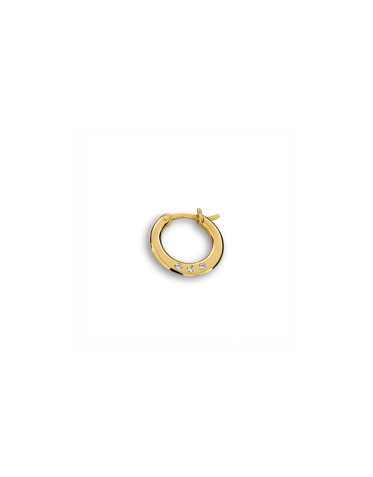 FULL MOON DIAMOND EARRINGS YELLOW GOLD