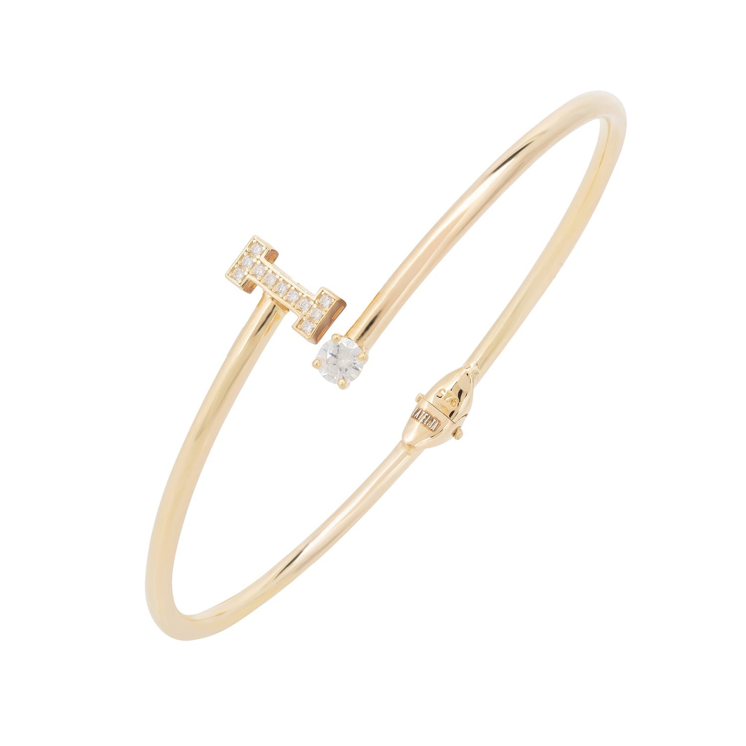 Initial Bangle Gold I