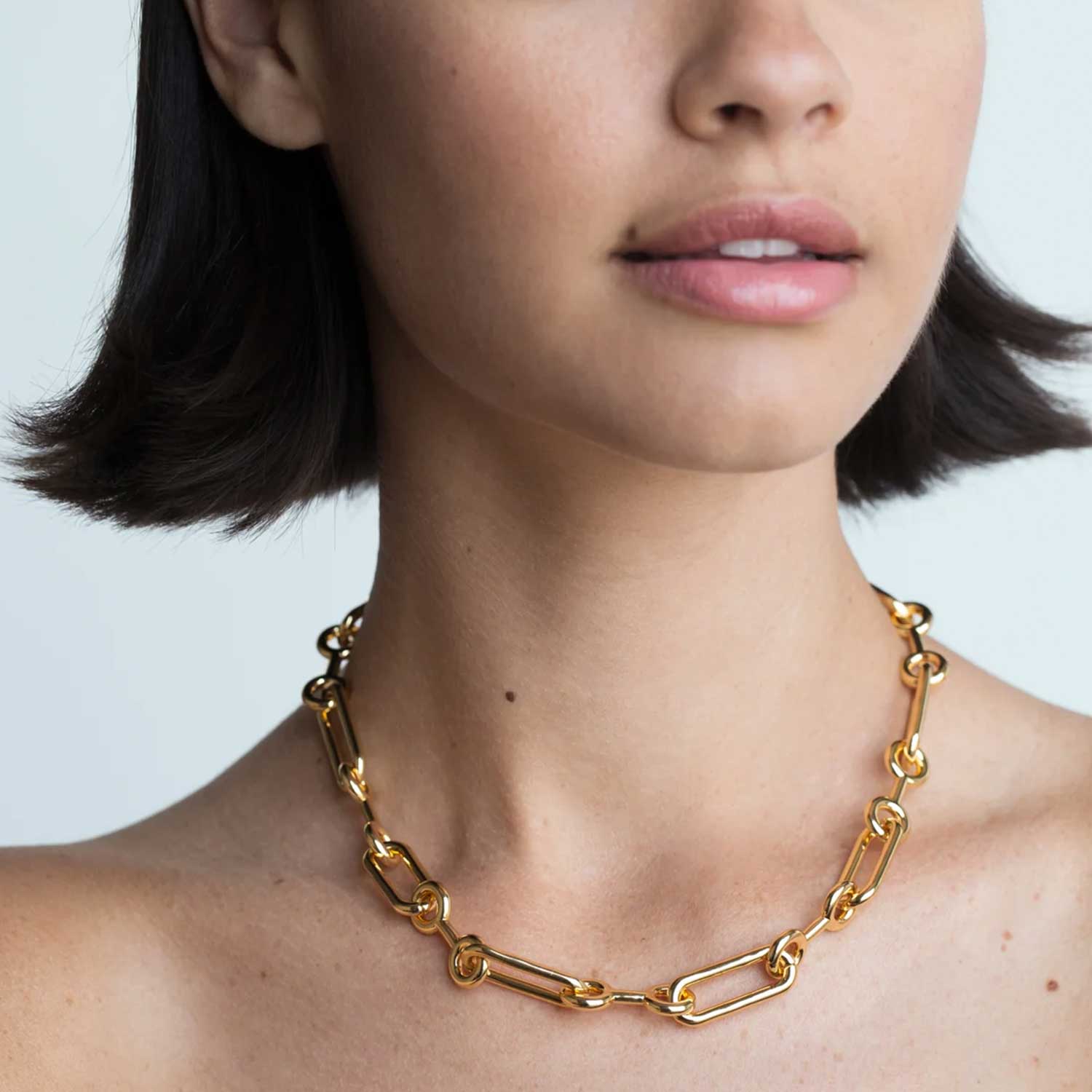 Future Polished Necklace Statement Bold