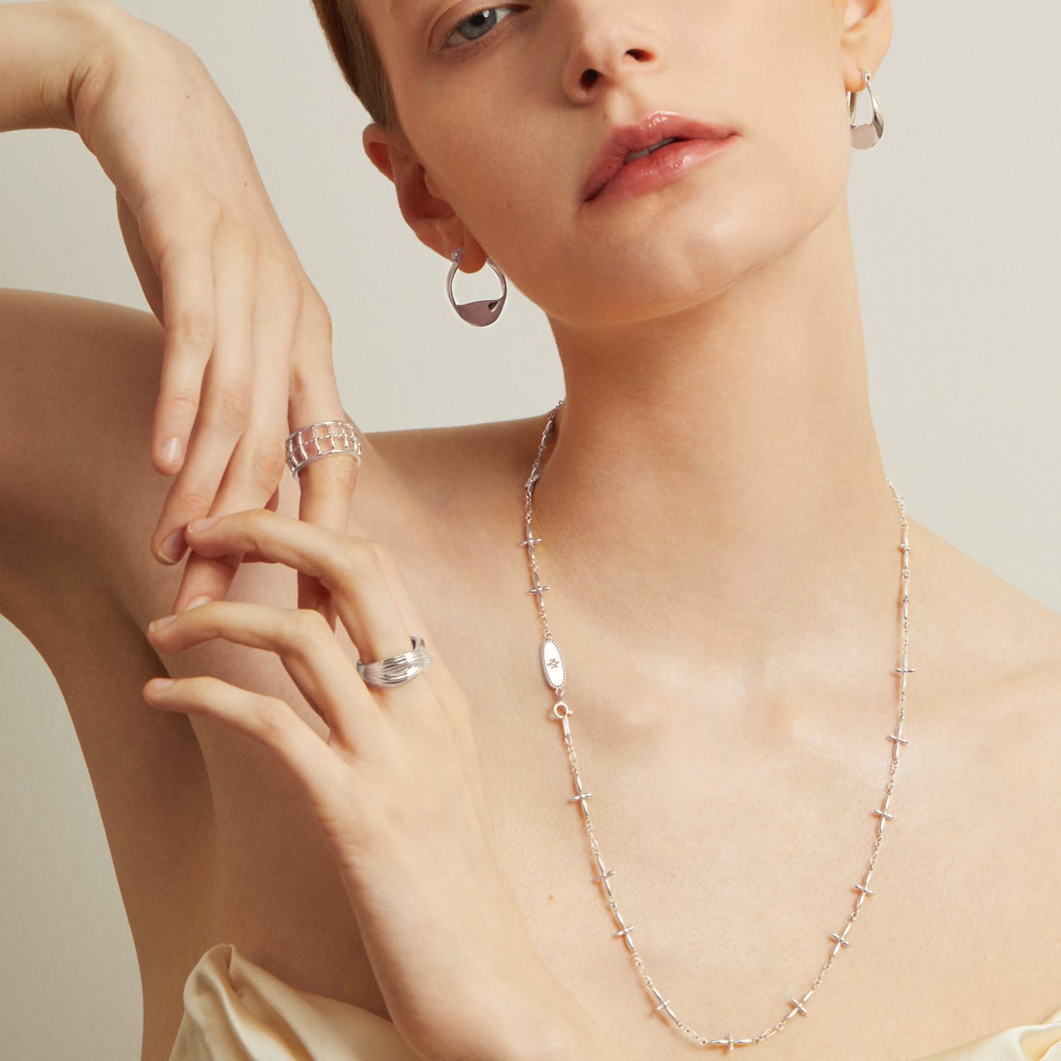 Silver Cross Necklace