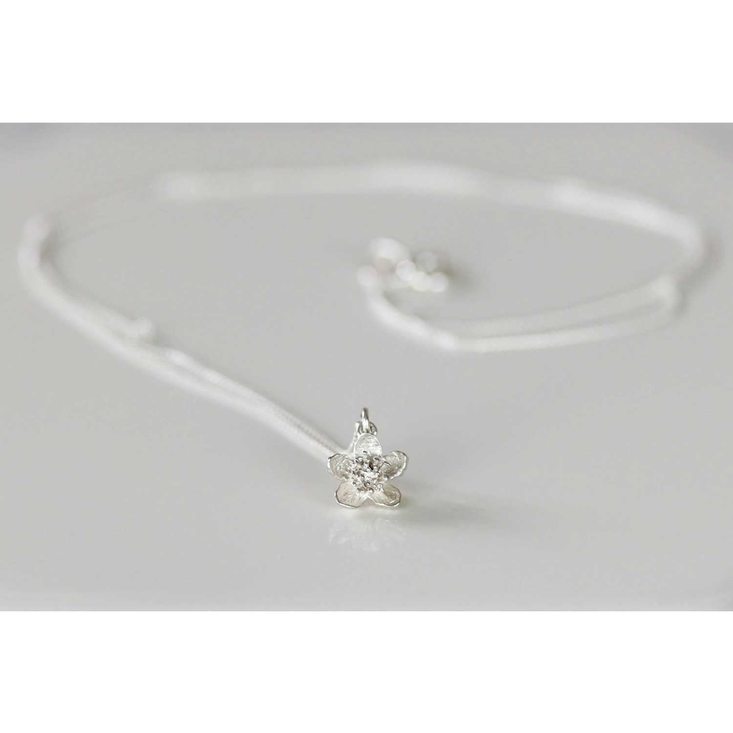 Cherry Blossom Necklace – Silver