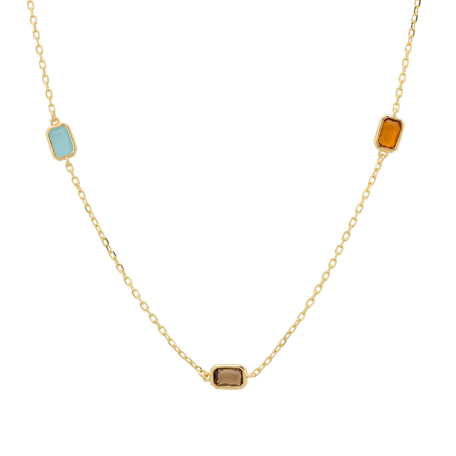 Venice Rainbow 20Cm Necklace Gold