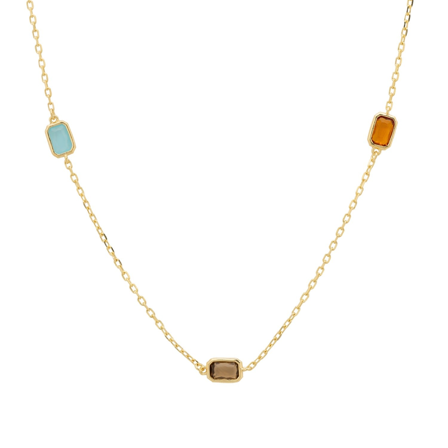 Venice Rainbow 120Cm Necklace Gold