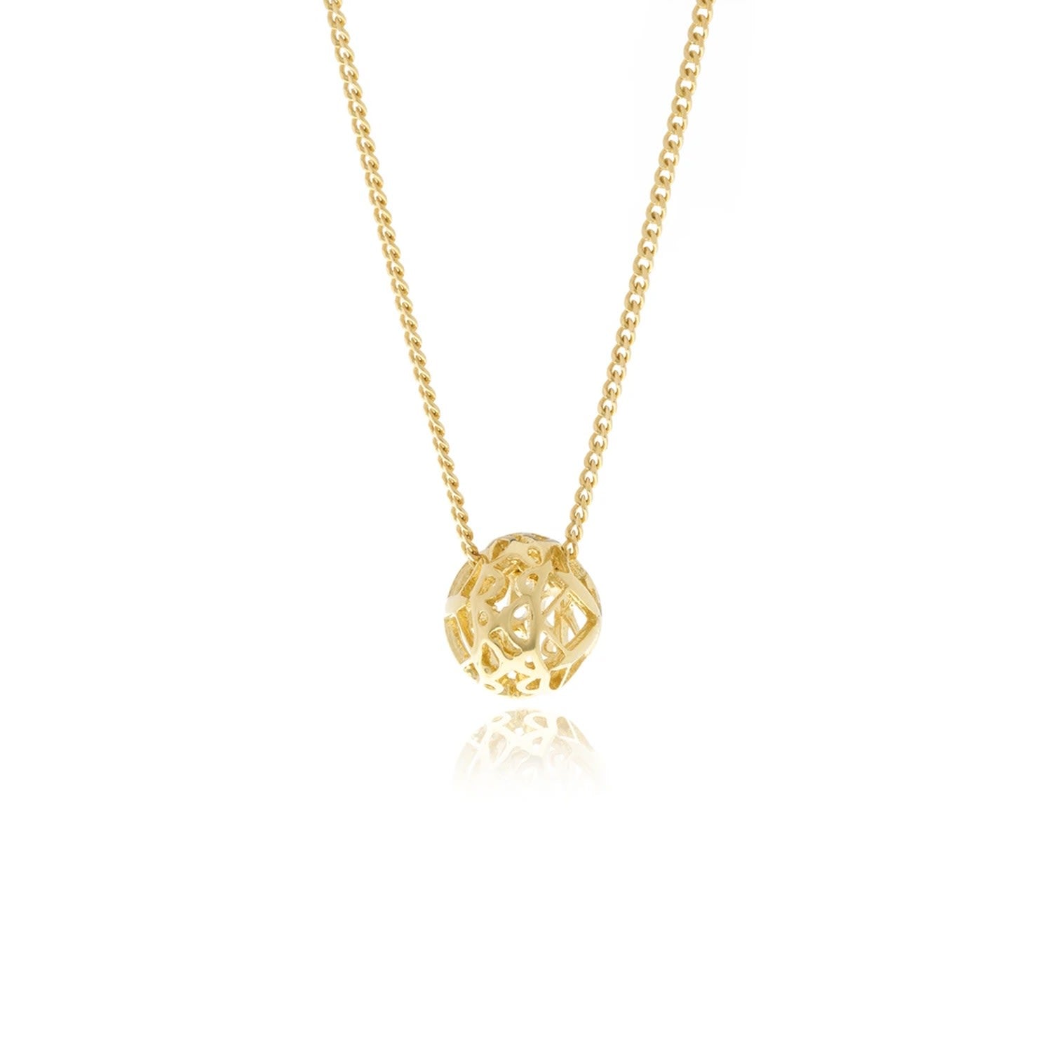 Signature Gold Mini Sphere Necklace