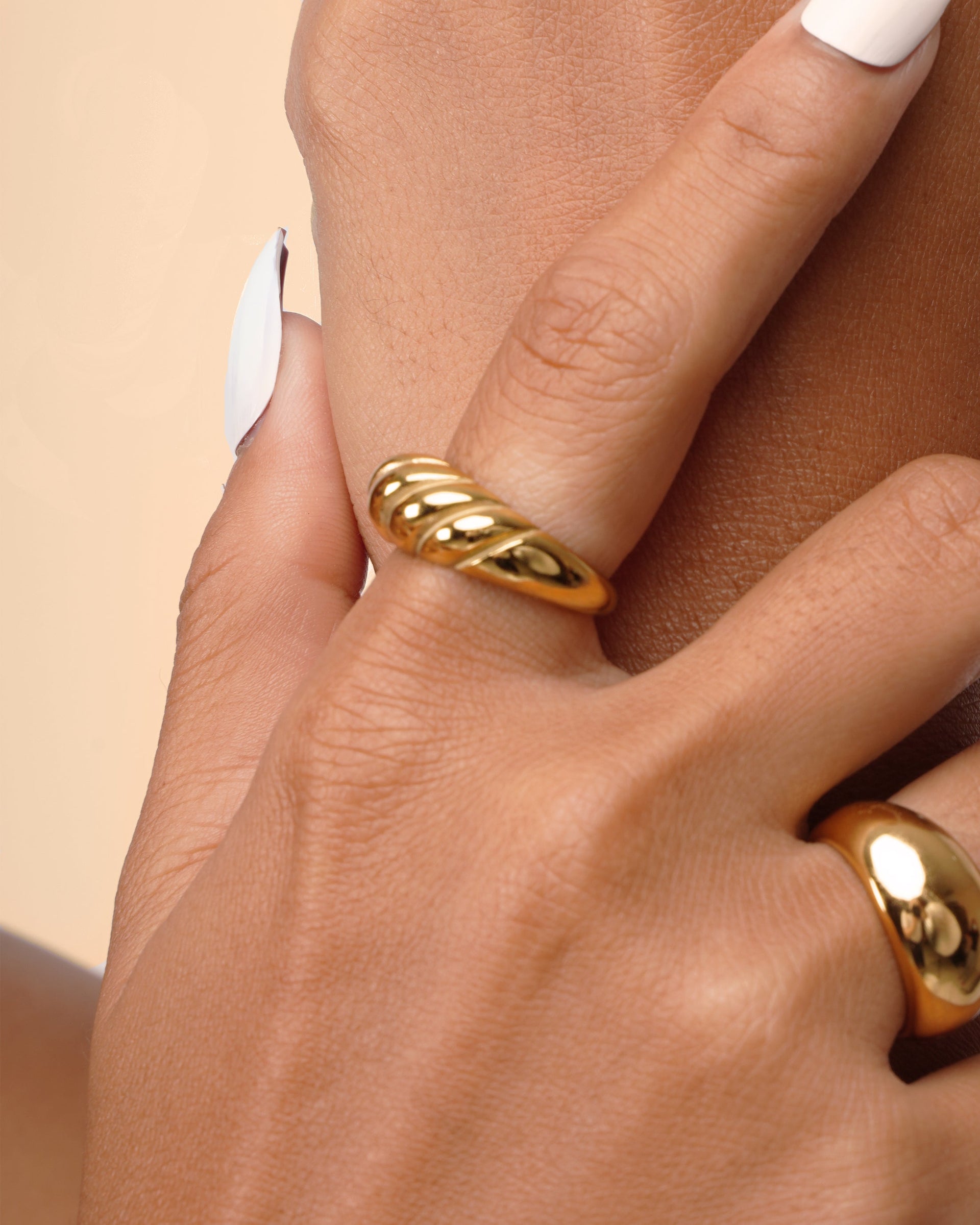 Thalia Croissant Dome Ring